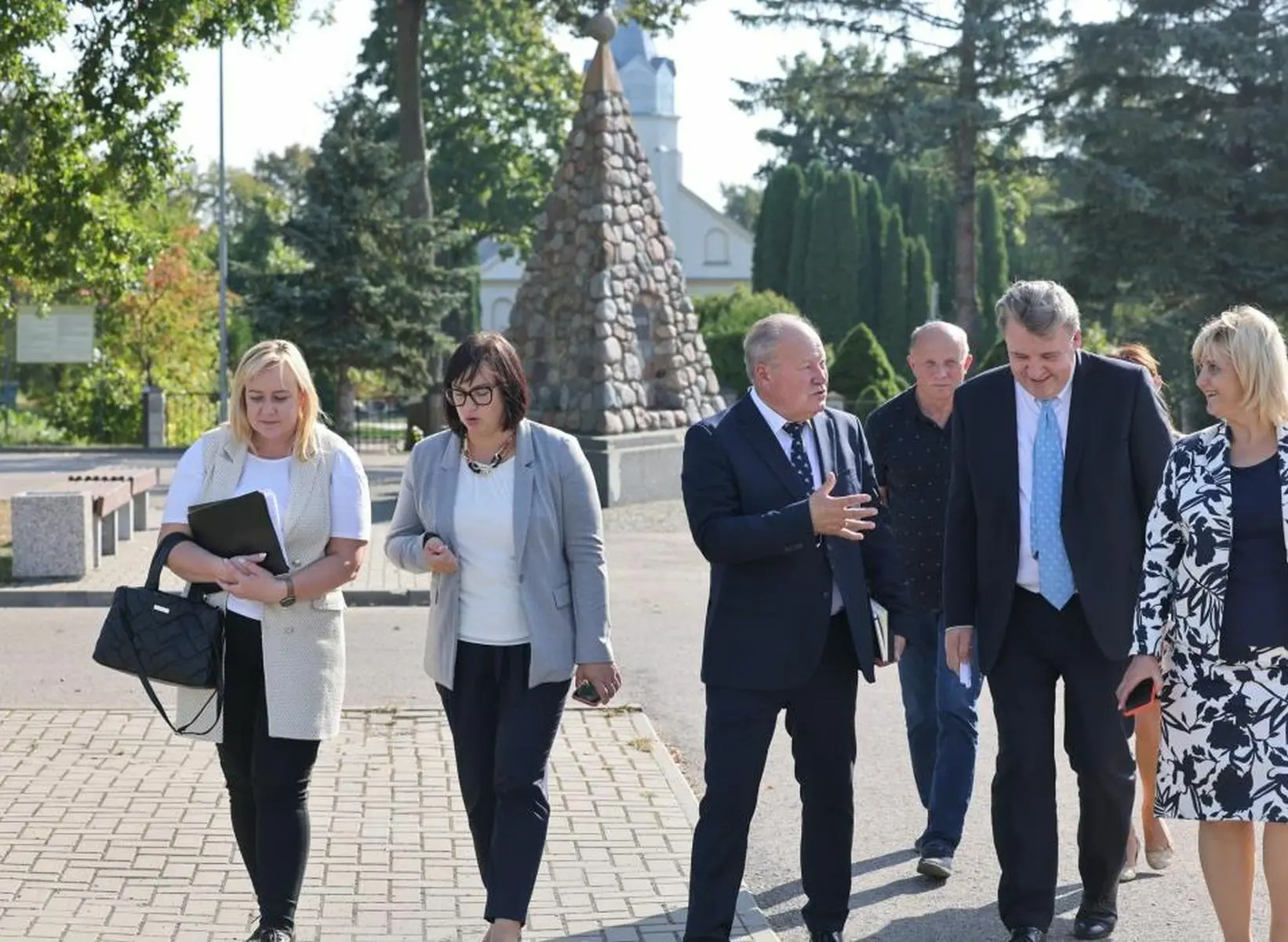 Kauno rajono savivaldybės vizitas Lapėse / KRS nuotr.