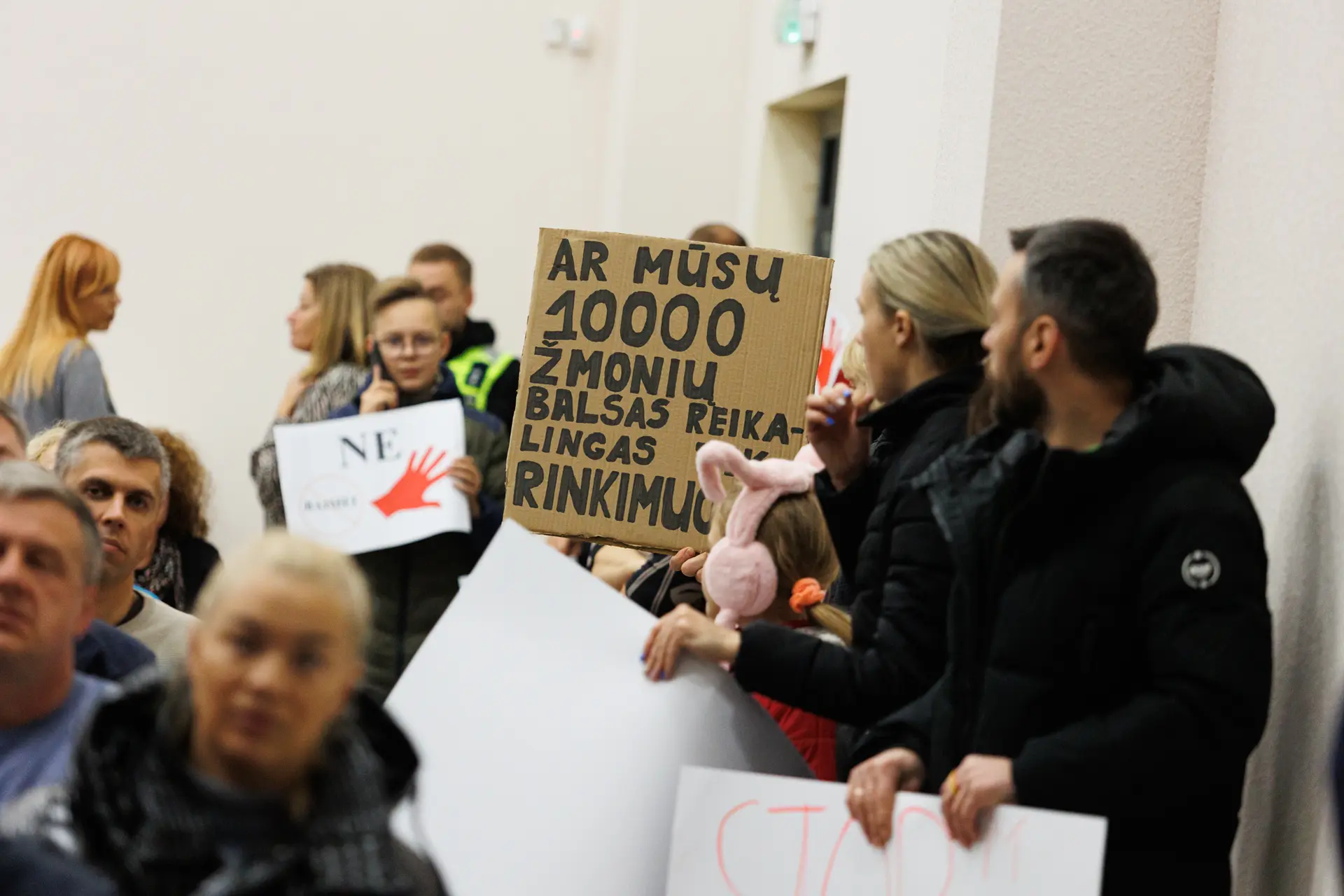 Domeikavos gyventojų protestas
