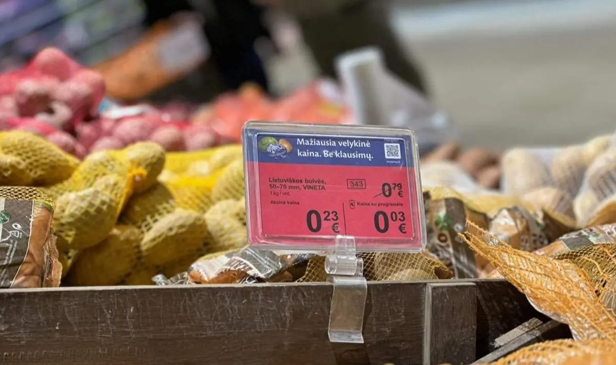 Bulvių kaina prekybos tinkluose