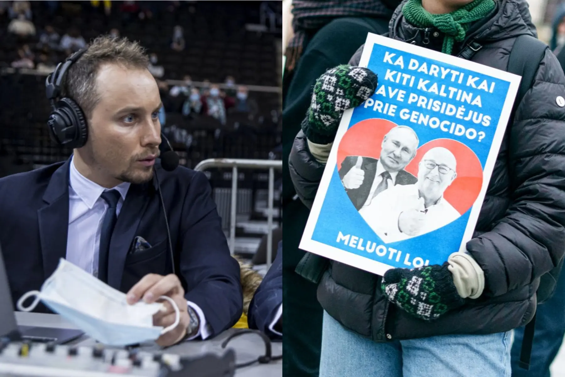 Karolis Tiškevičius ir Visvaldas Matijošaitis