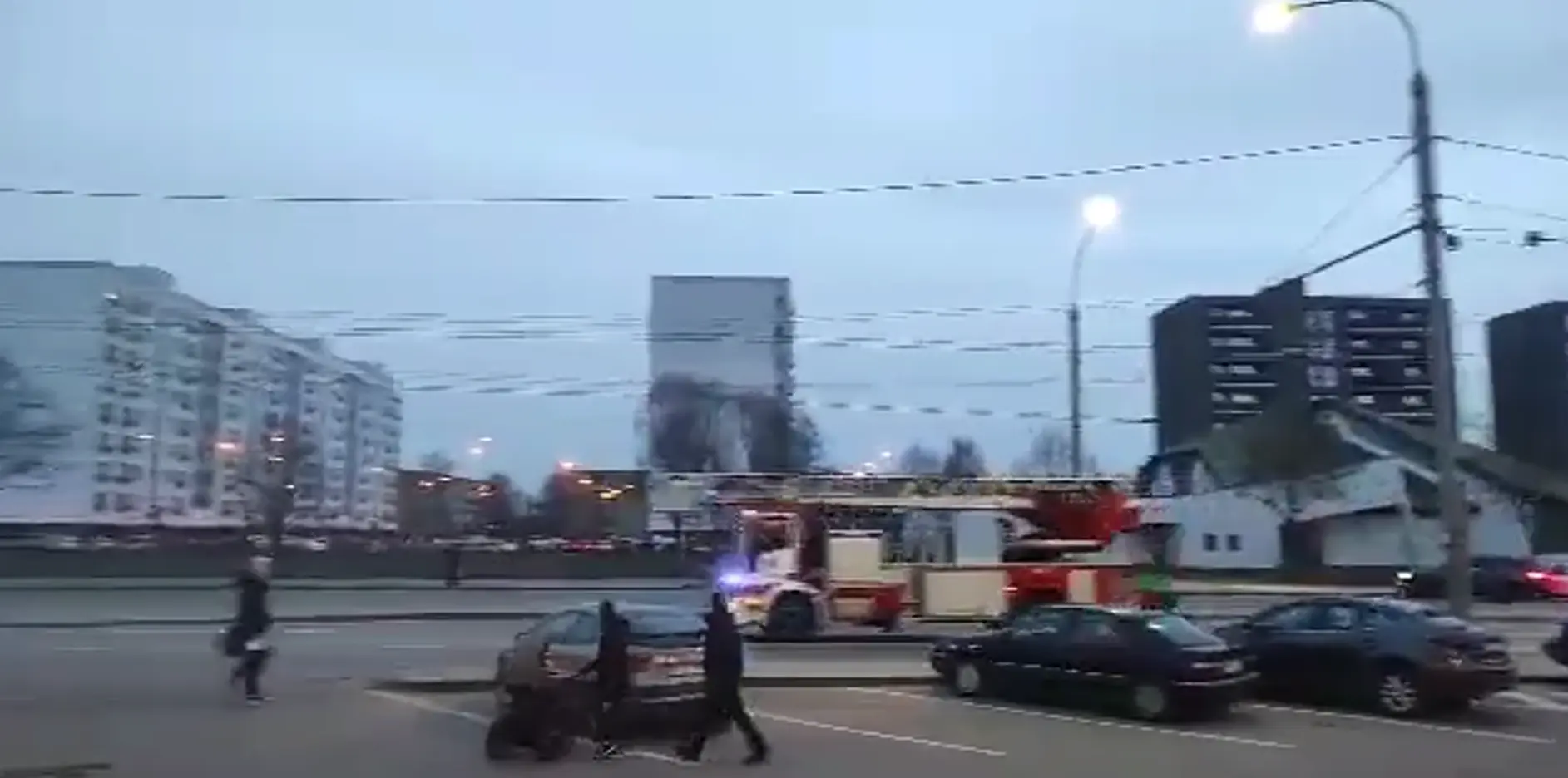 Tarnybų sujudimas, gaisrinė, V. Krėvės pr.
