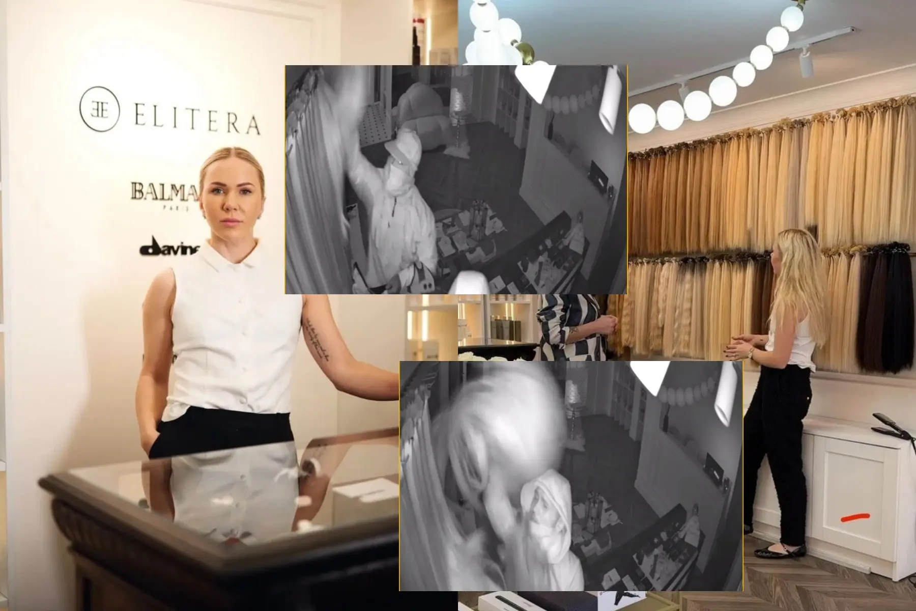 Apvogtas plaukų salonas Kaune