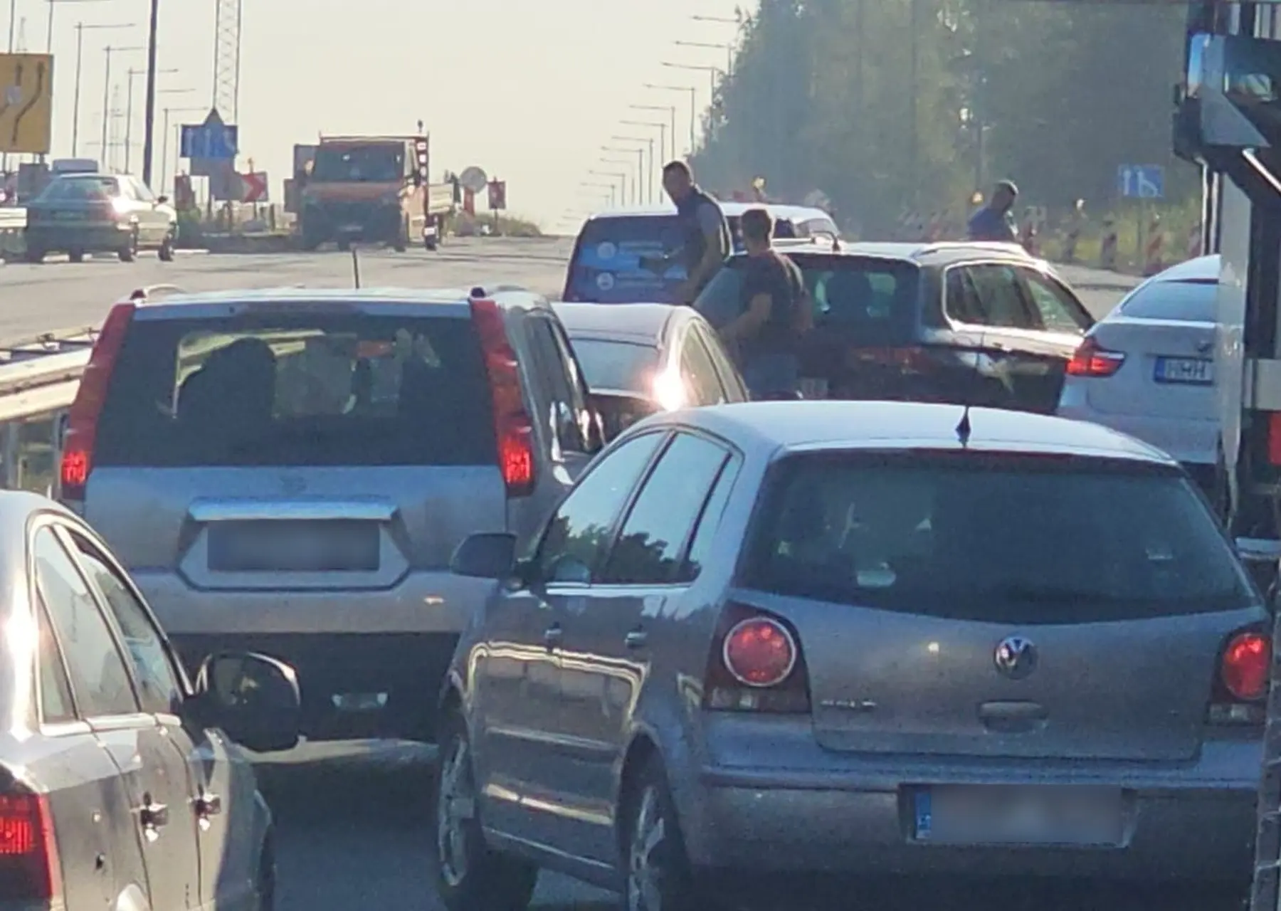 Avarija A1 kelyje Kaunas-Vilnius / Skaitytojo nuotr.
