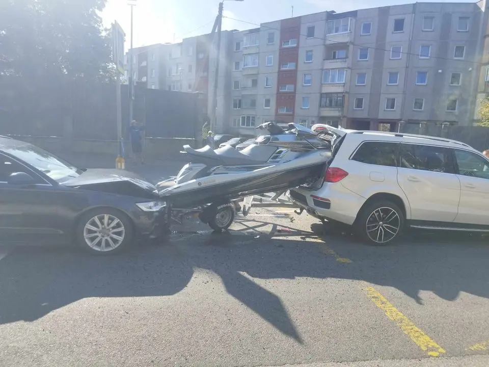 Avarija R. Kalantos g. / Skaitytojo nuotr.