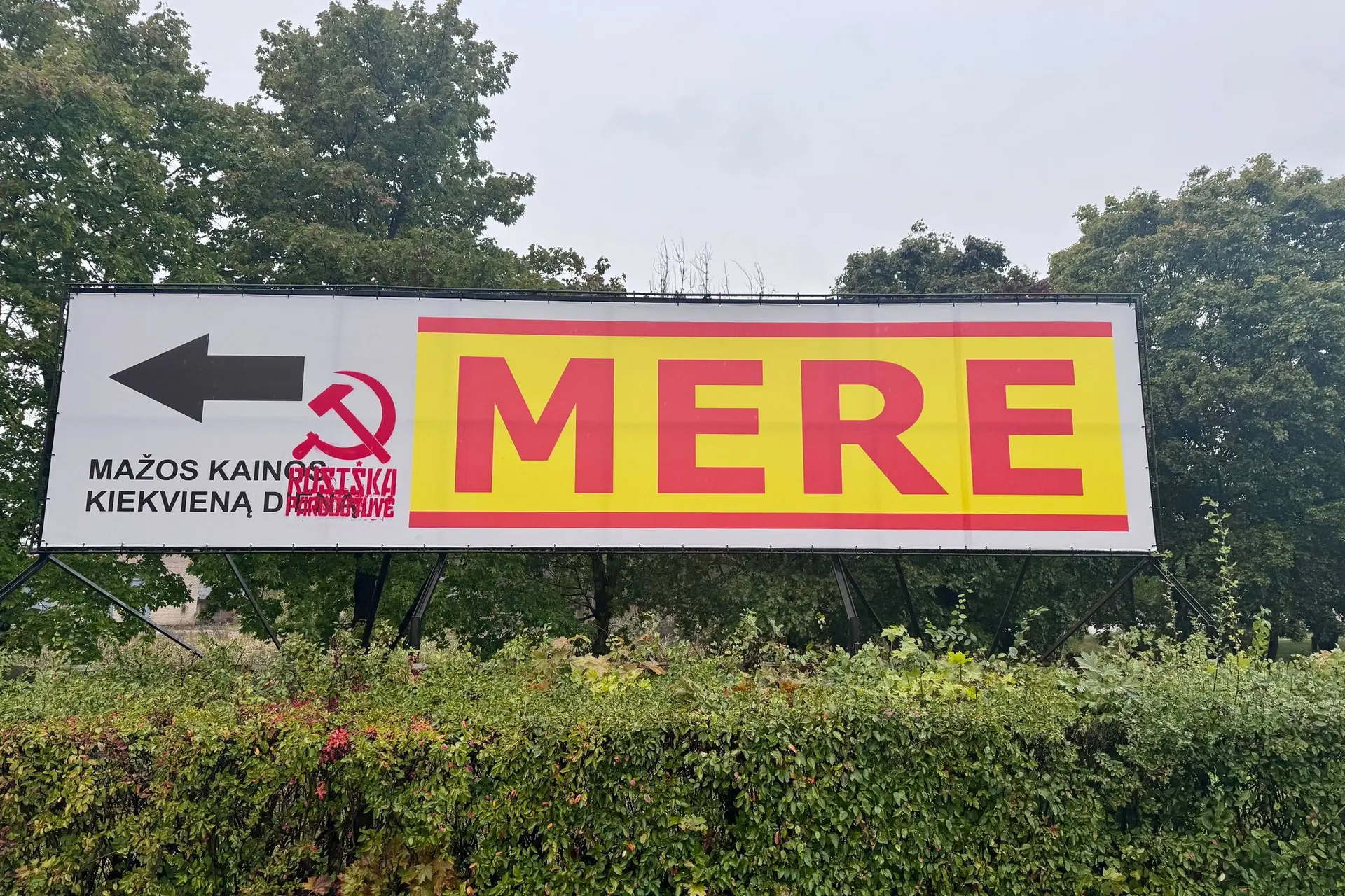 „Mere“ stendai / Skaitytojų nuotr.