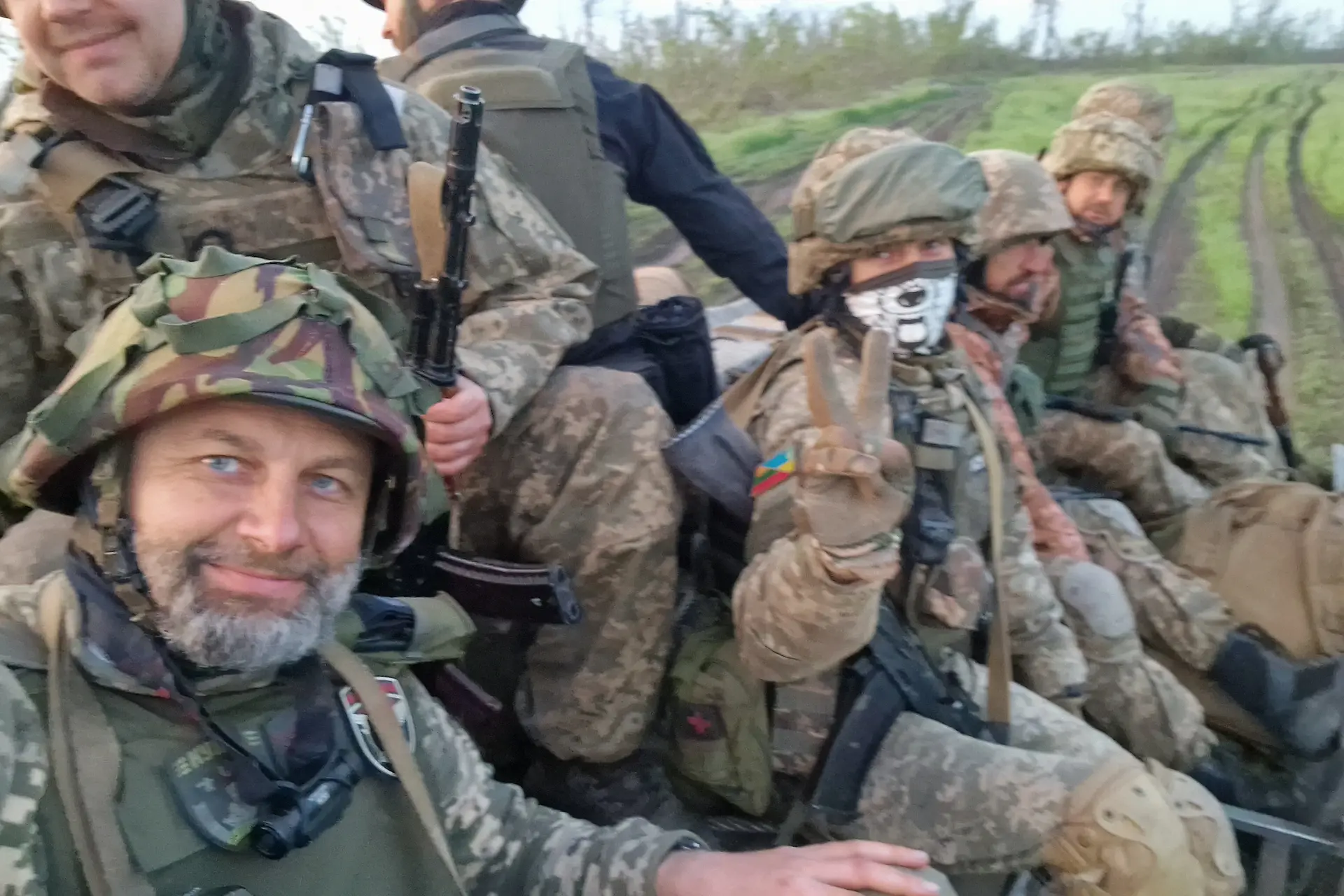 Šarūnas Jasiukevičius Ukrainoje / Asmeninio archyv. nuotr.