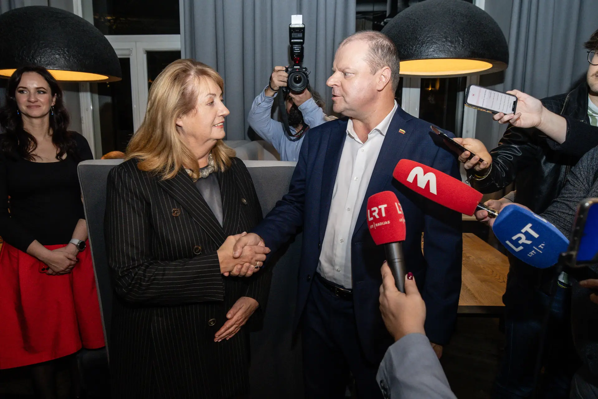 Vilija Blinkeviciute ir Saulius Skvernelis
