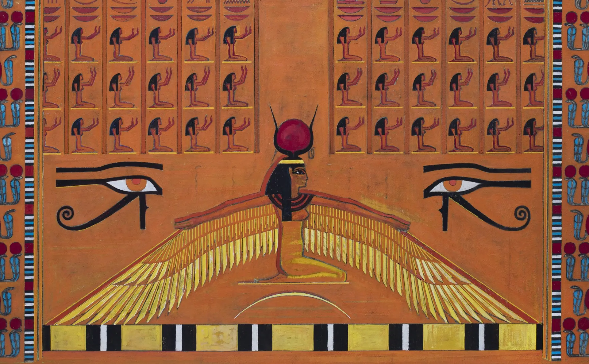 Scenovaizdžio eskizas operai Aida, 1963-1965 m./ČDM nuotr.
