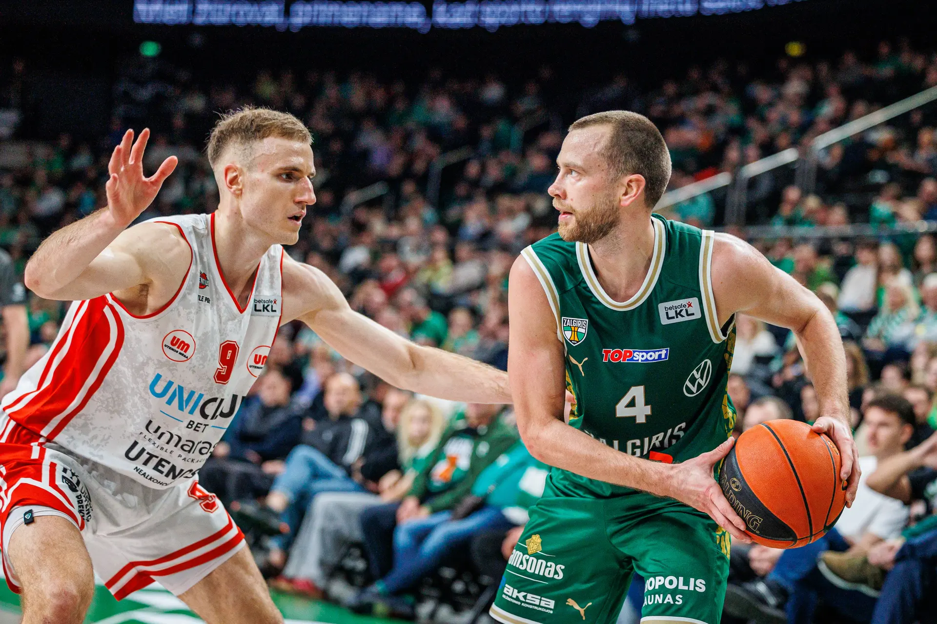 Kauno Žalgiris įveikė Utenos Juventus / E.Ovcarenko / BNS, Lukas Lekavičius