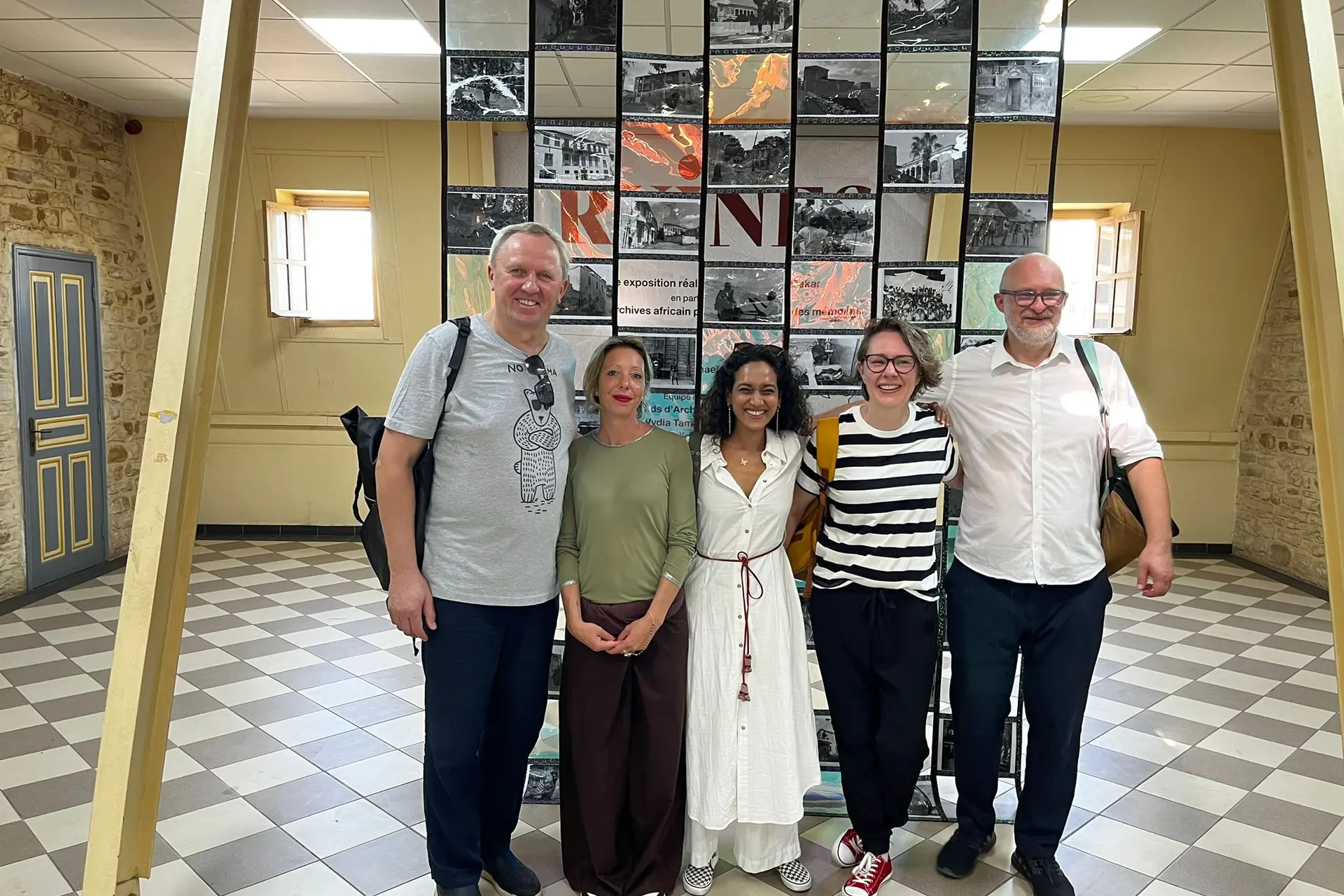Egidijus Stancikas, projekto partnerės Sara Božanič, Vydia Tamby, Rūta Malaškevičienė, Edgaras Klivis./NKDT nuotr.