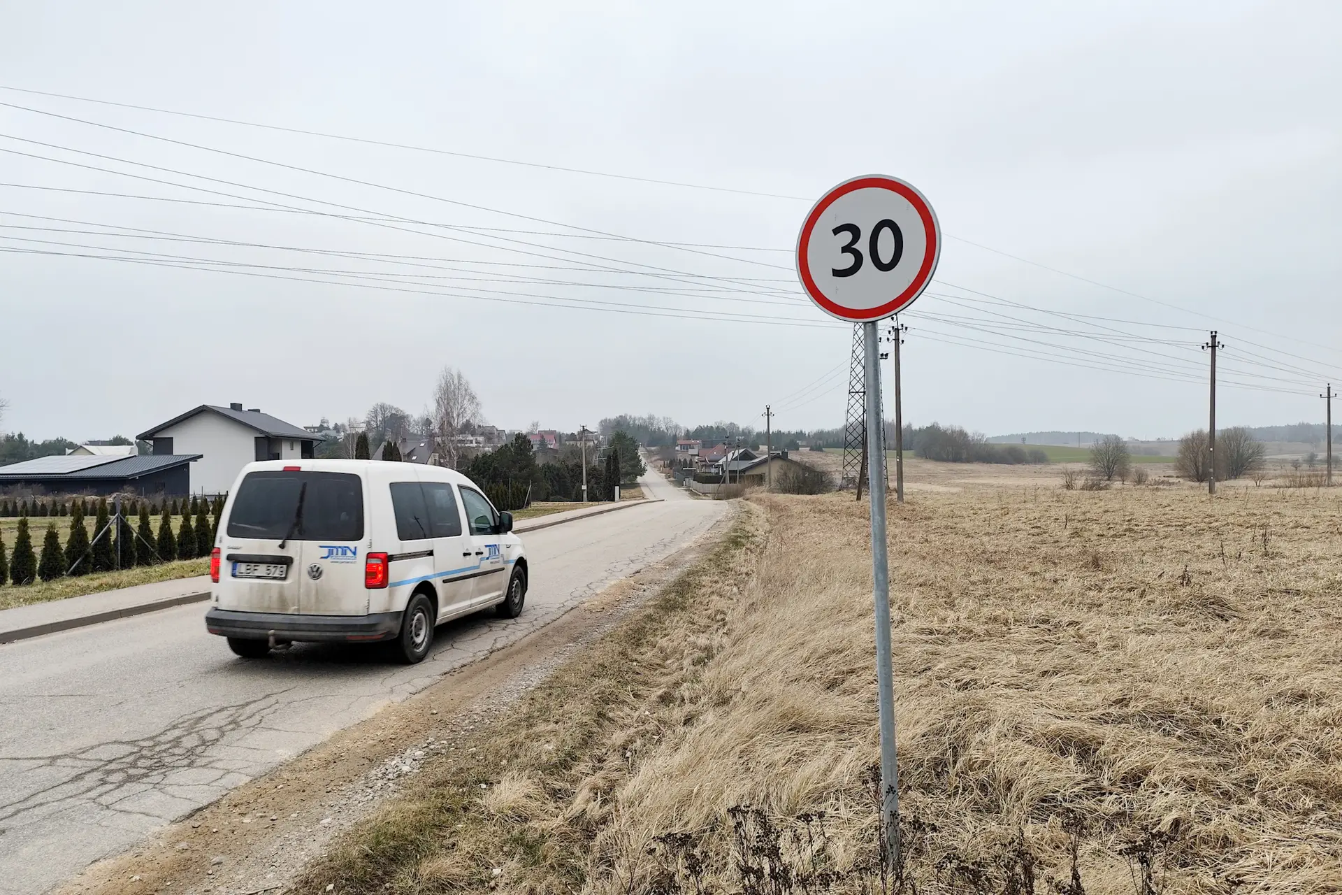 Greičio ribojimas Lapėse