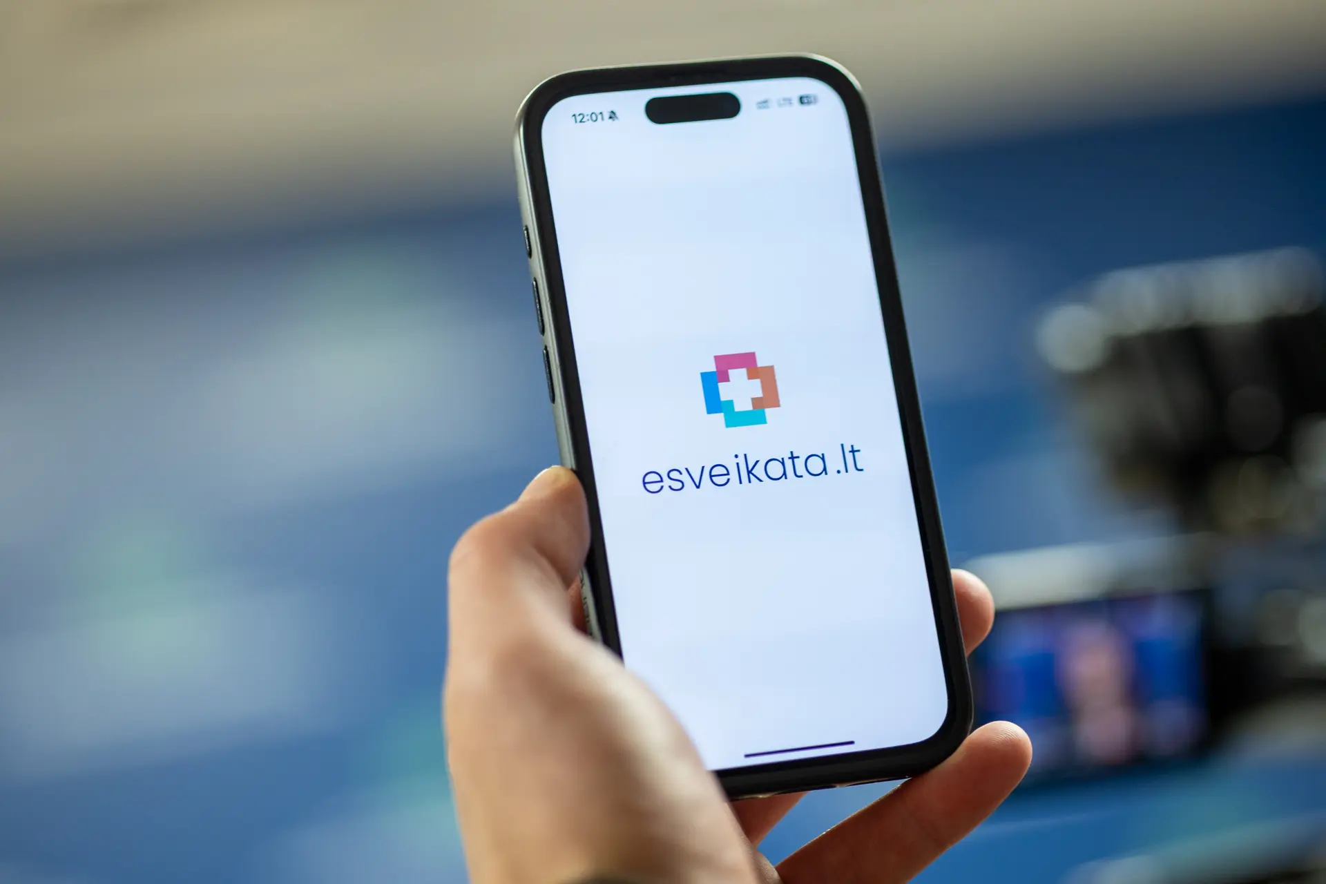 E. sveikatos mobiliosios programėlės pristatymas. ELTA / Julius Kalinskas