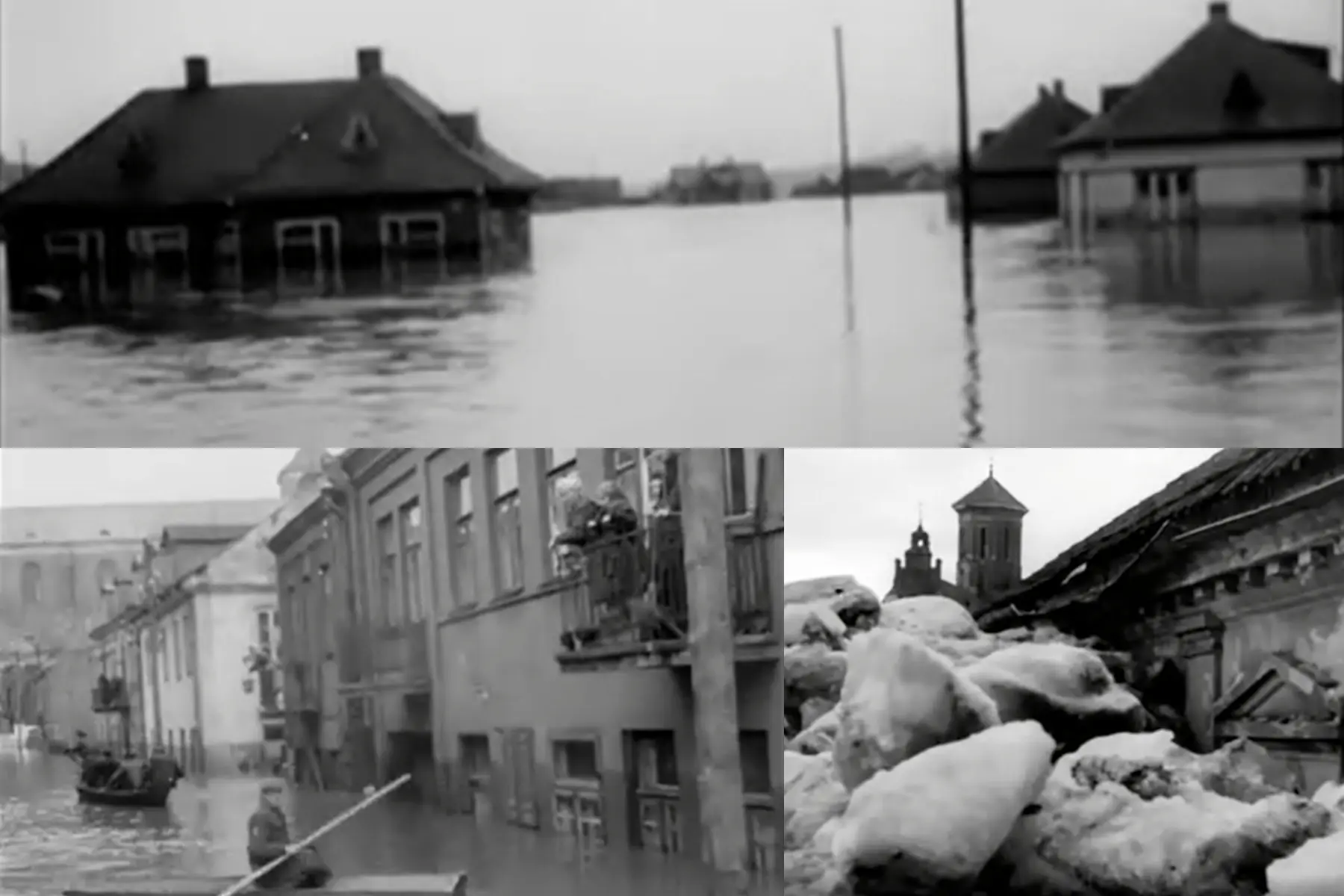 Didysis Kauno potvynis: užsemta pusė miesto, o srovė nešė ir sodybas