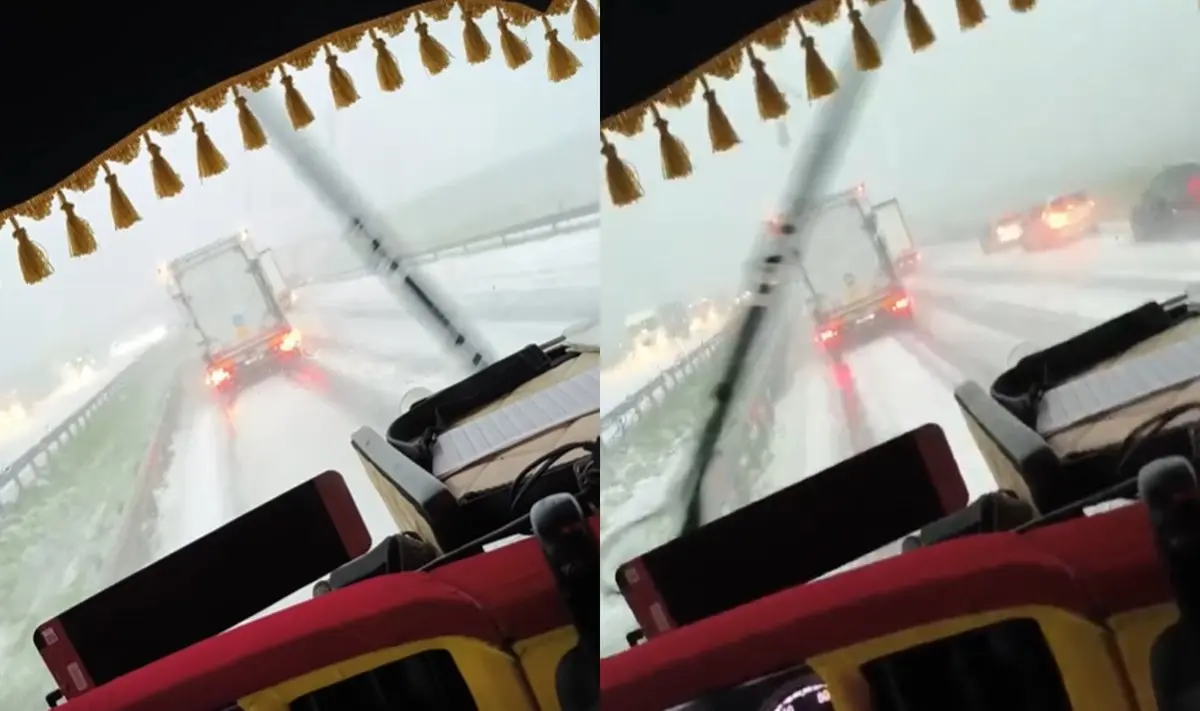 Kruša kelyje A5 Marijampolė-Kaunas / Delfi.lt skaitytojo Evaldo nuotr.