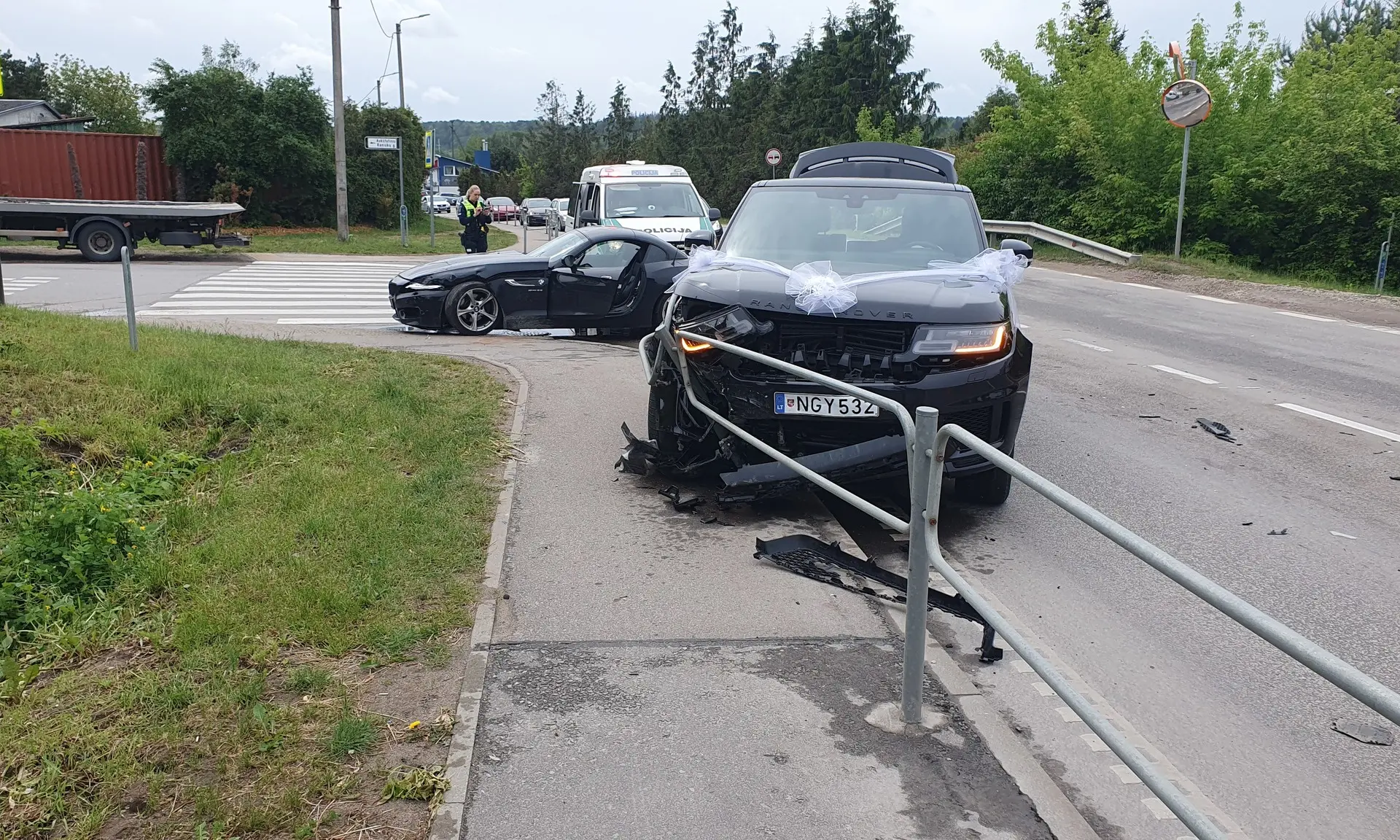 Avarija Raudondvario pl. / Skaitytojo nuotr.