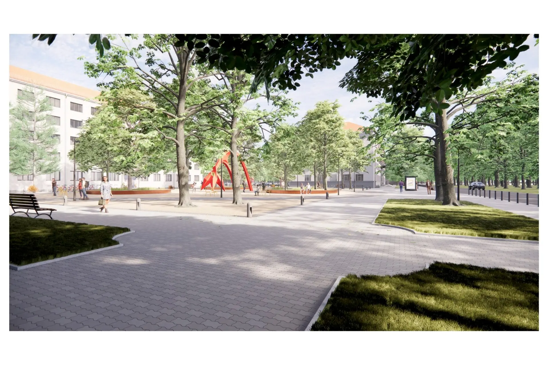 KTU bendrabučio aikštelės projektas, vizualizacija („Studio Torrau“ nuotr.)