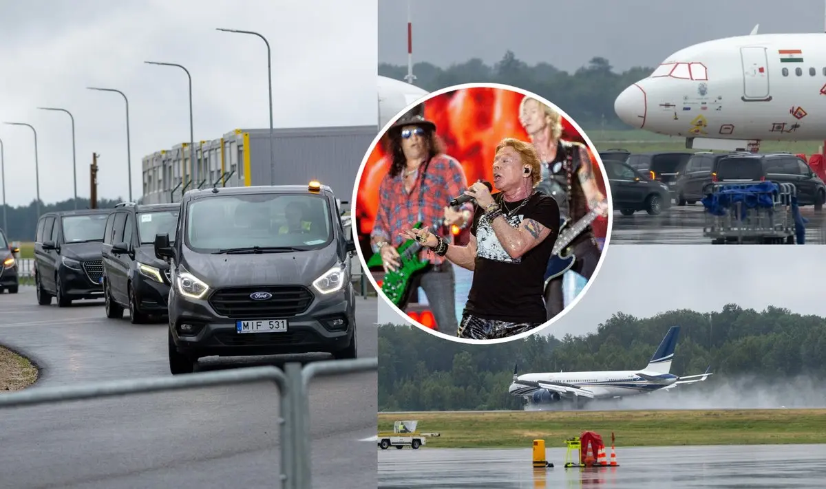 „Guns N’ Roses“ atvyko į Kauną / Delfi nuotr.