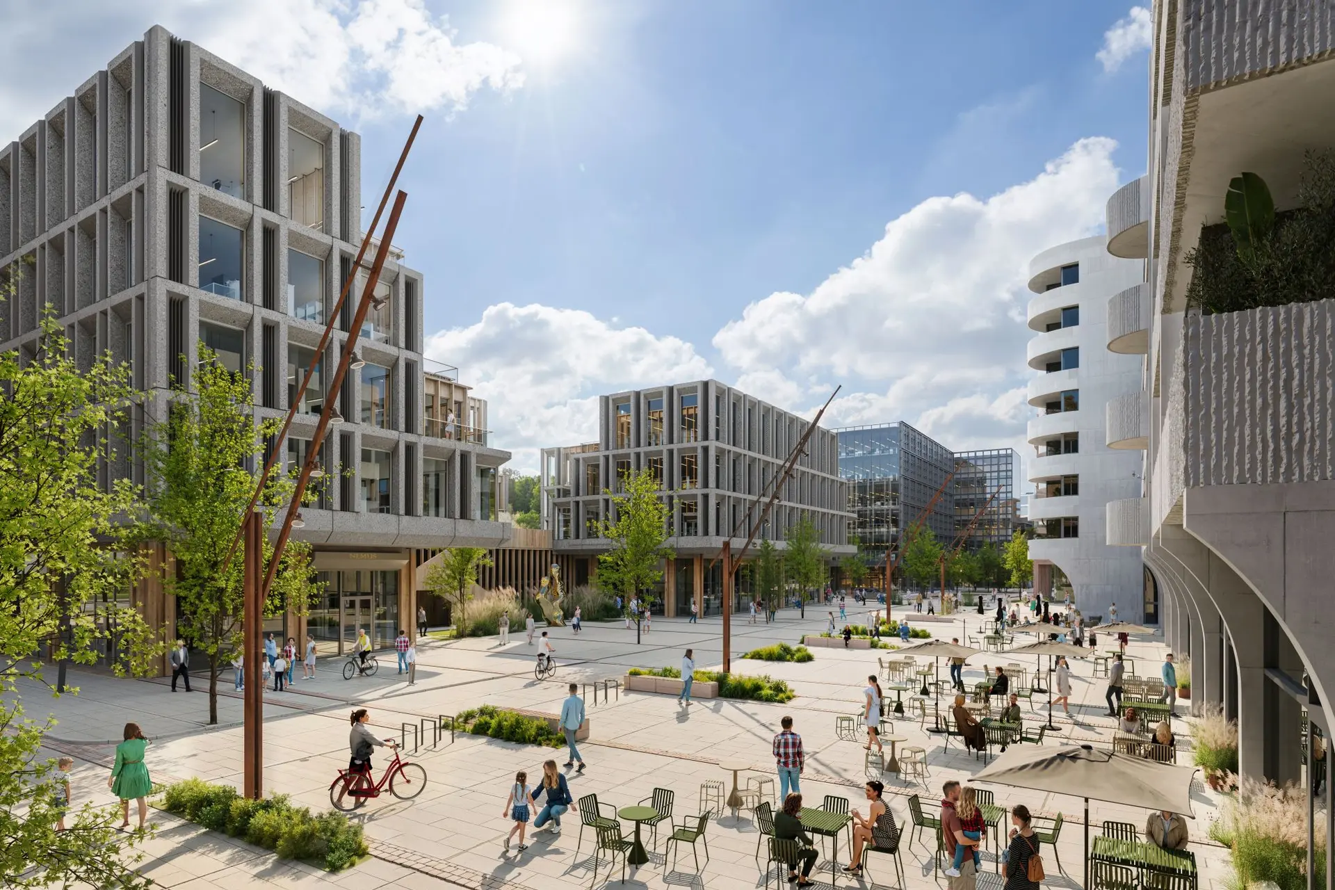 „Nemunaičių“ kvartalo architektūrinė vizija / „SBA Urban“ nuotr.