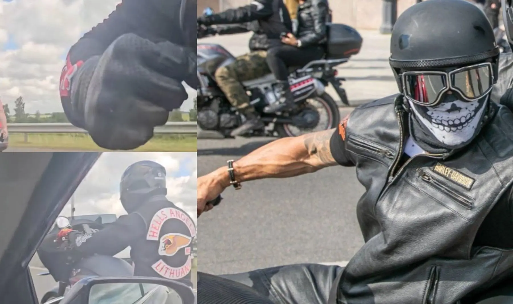 Baikerių konfliktas automagistralėje A1 / Delfi.lt / TikTok nuotr.