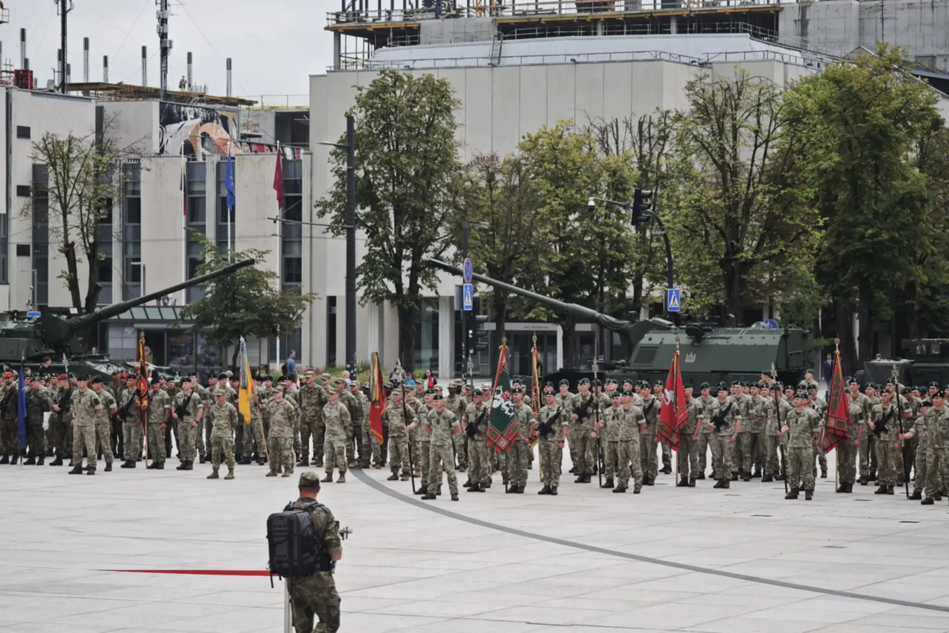Lietuvos kariuomenės Sausumos pajėgų vadų pasikeitimo ceremonija Vienybės aikštėje / R. Tenio nuotr.