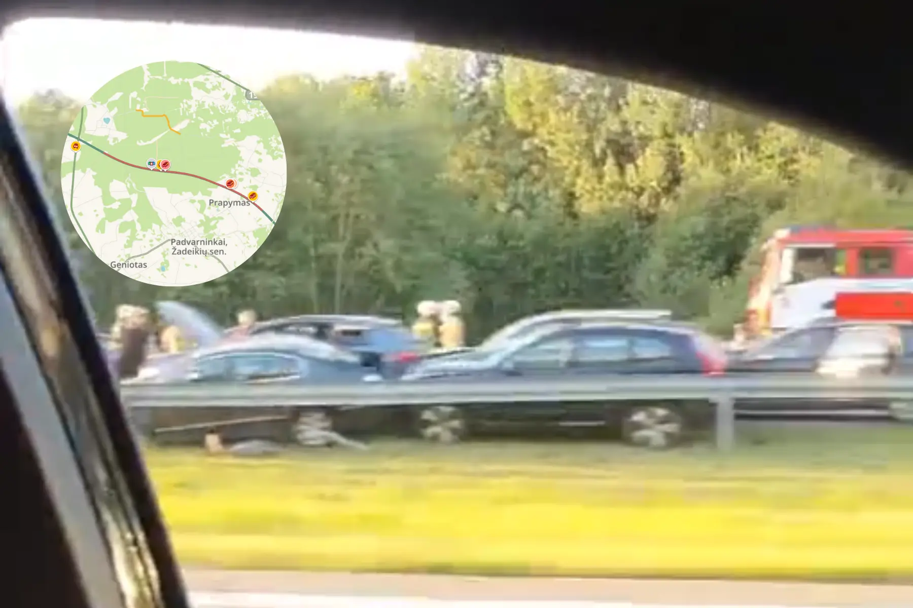 Avarija A1 kelyje