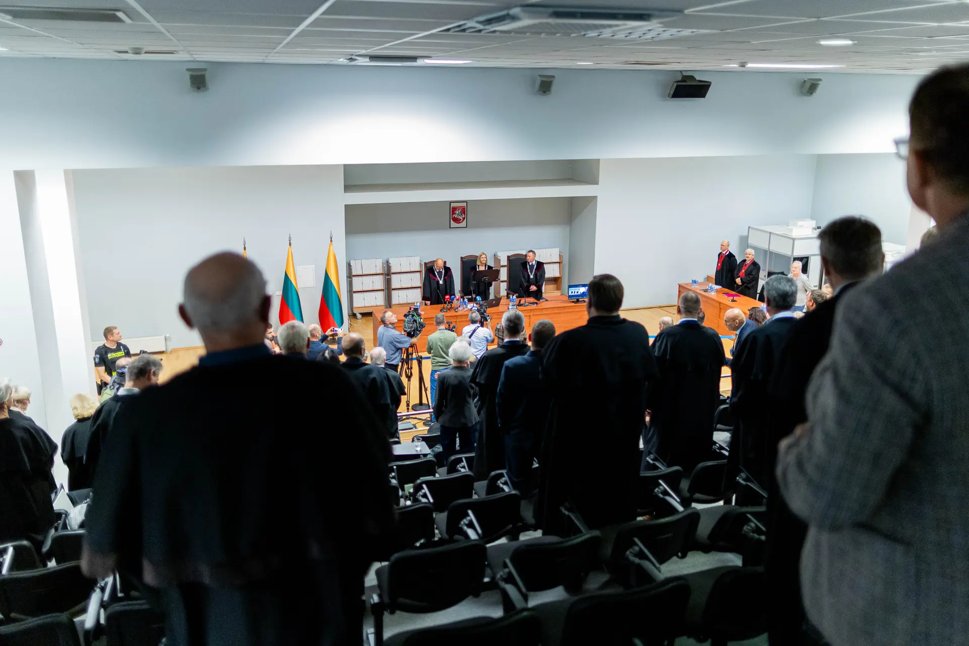 Nuosprendžio paskelbimas riaušių prie Seimo byloje / ELTA / Ž. Gedvilos nuotr.