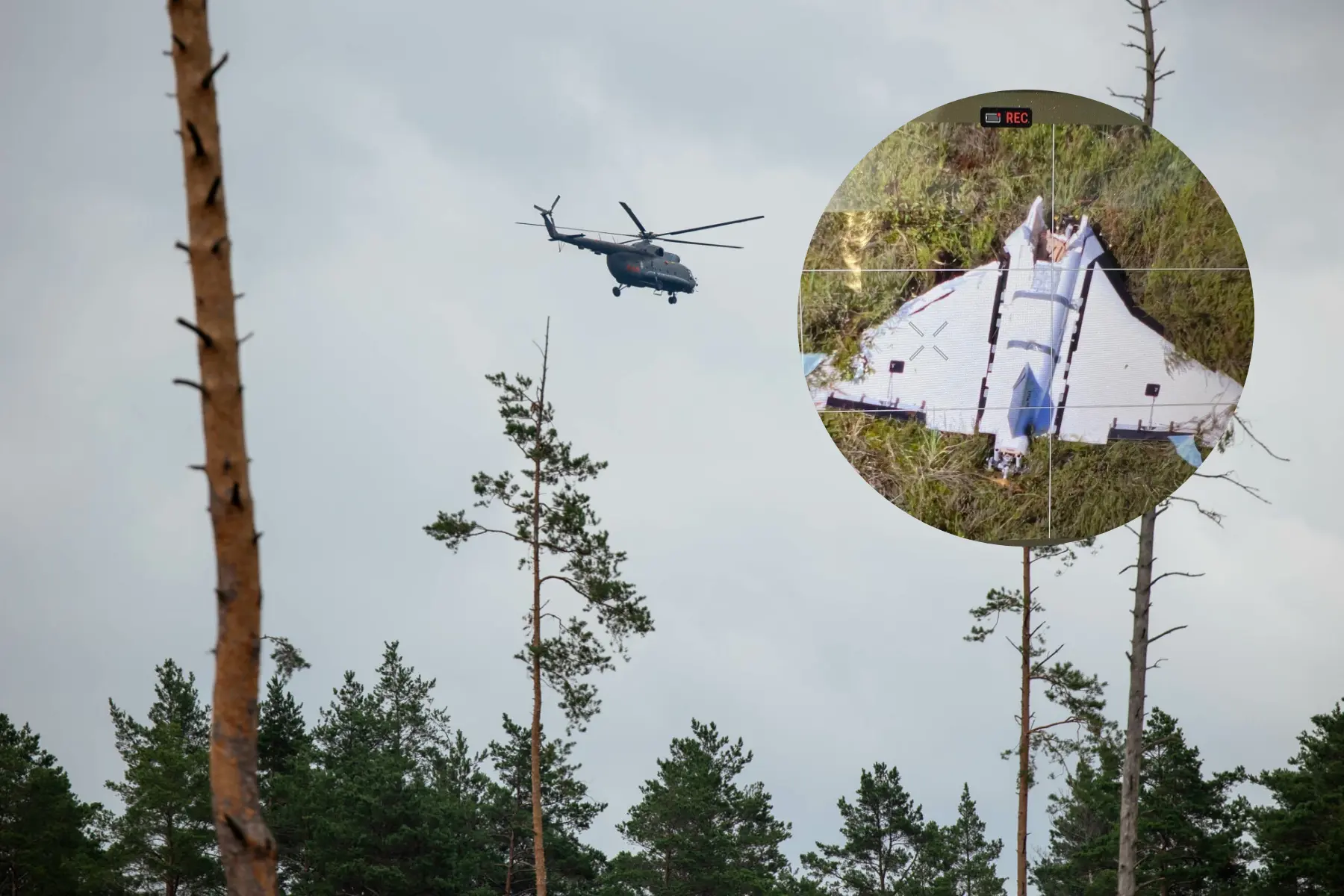 Paaiškėjo, iš kur buvo paleistas Lietuvoje nukritęs dronas su sprogmenimis