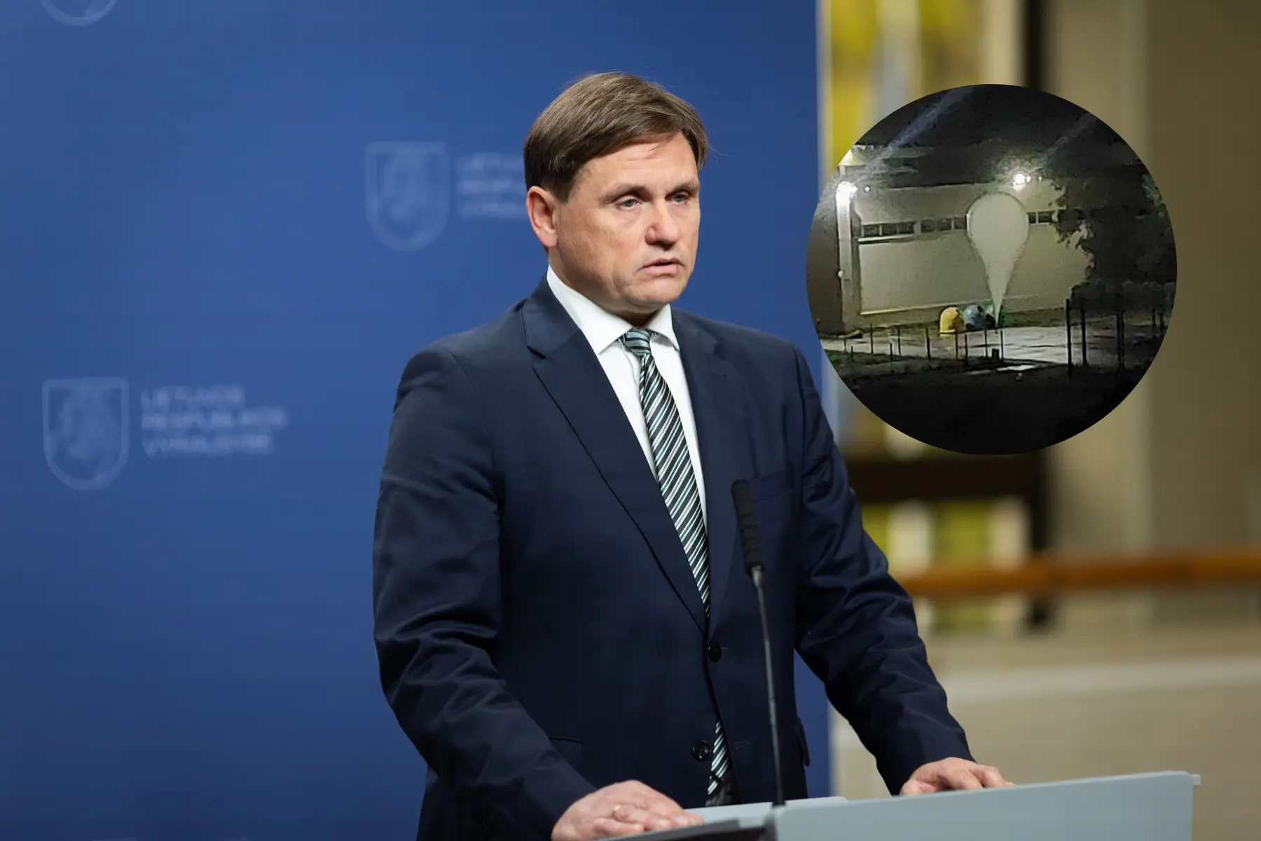 NKVC vadovas: šiąnakt įskrido mažiau oro balionų, pastebėtas nedidelis dronas