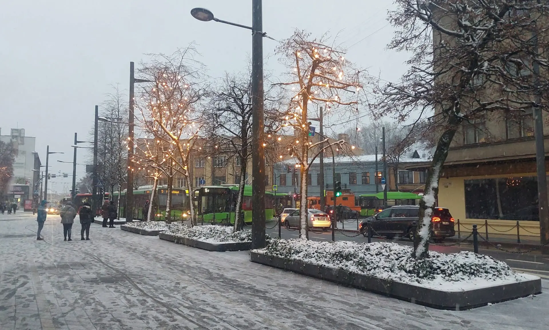 Troleibusai E. Ožeškienės stotelėje
