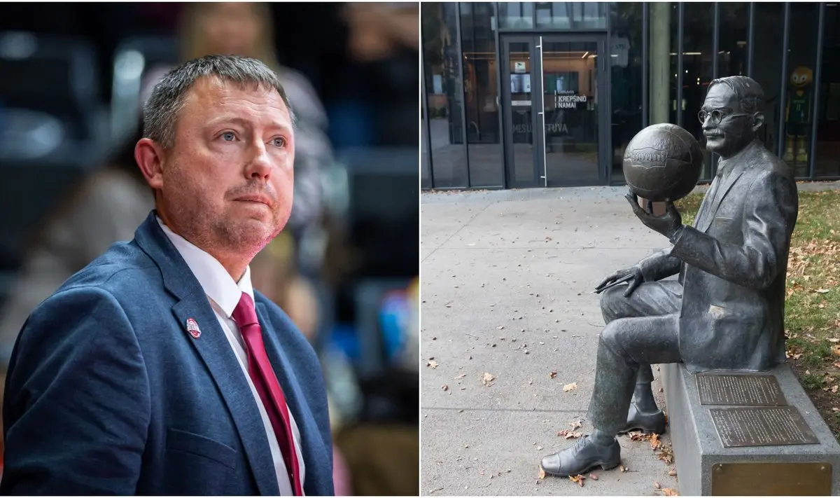 E. Skersio šou Kaune: baudą į Krepšinio namus vežė kibire / DELFI montažas / LKL nuotr.