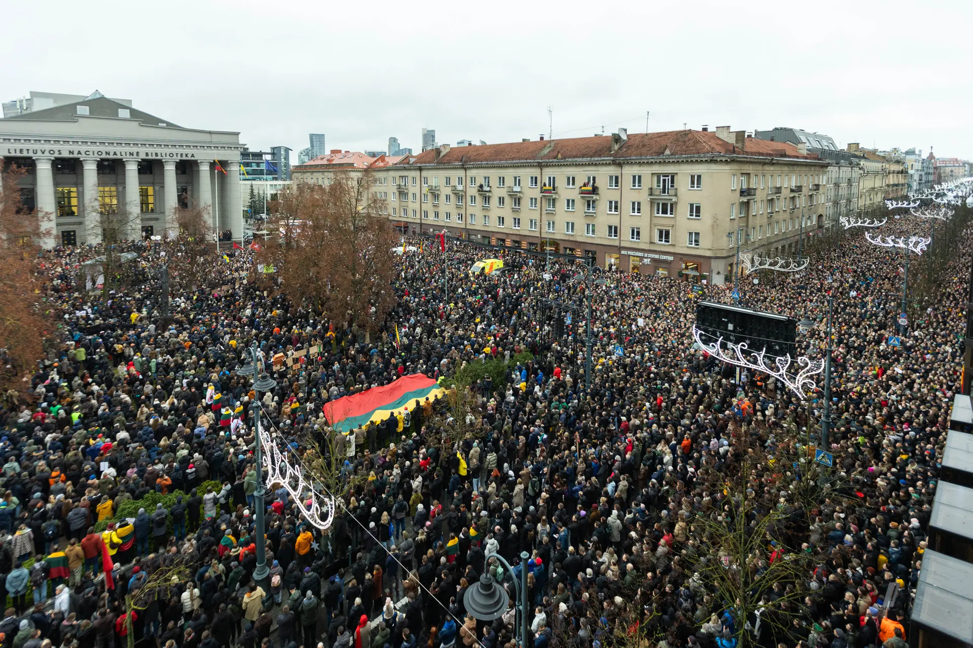 Mitingas „Šalin rankas nuo laisvo žodžio“ / BNS nuotr.
