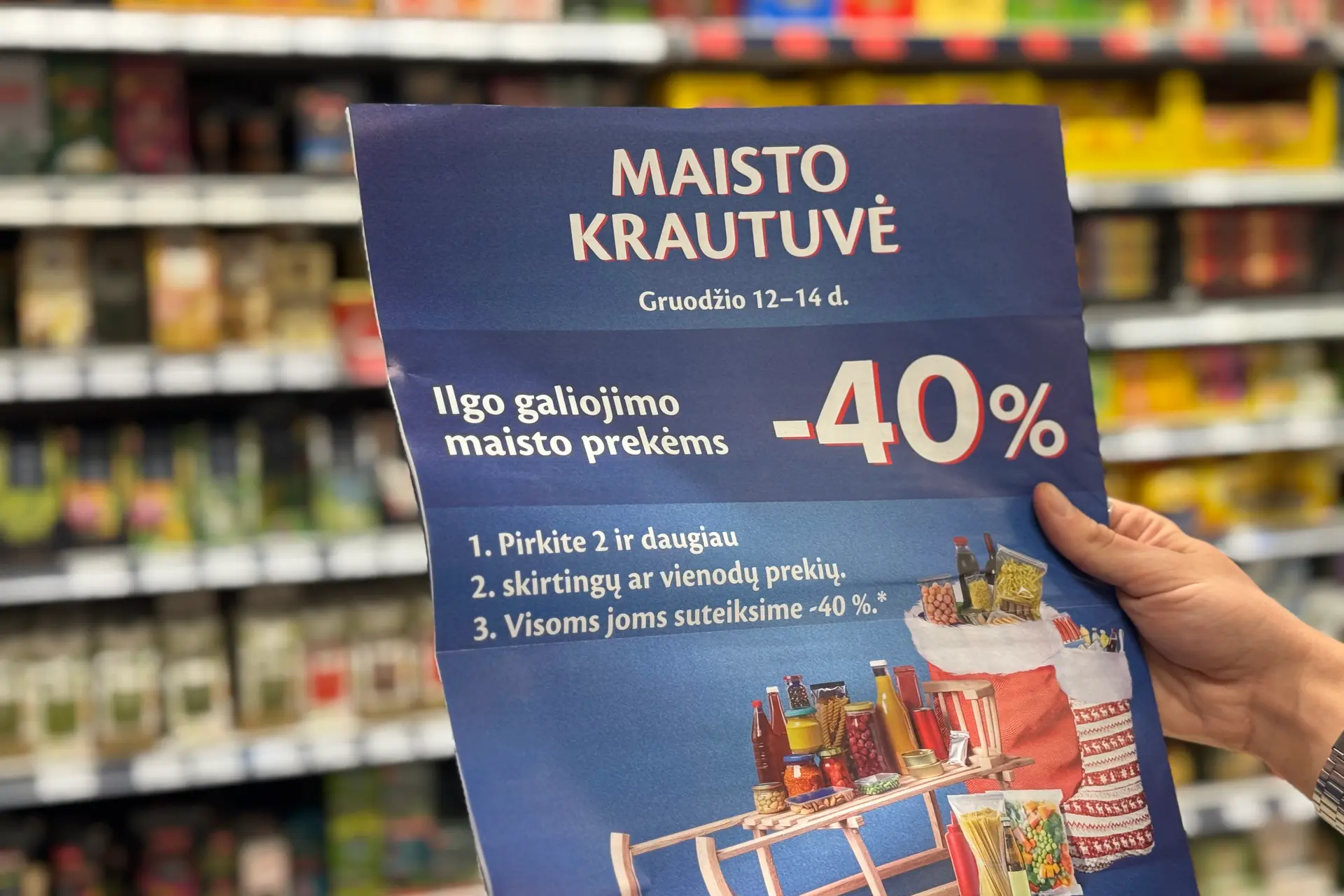 Maisto krautuvė MAXIMOJE gruodžio 12-14 dienomis