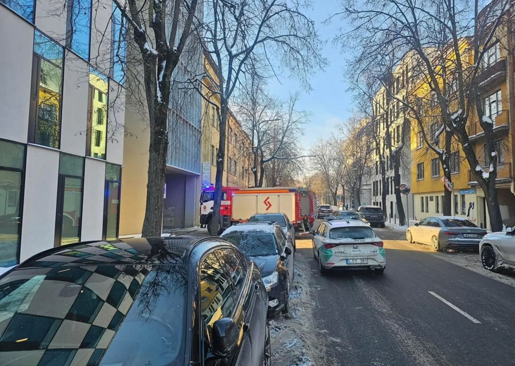 Specialiųjų tarnybų pajėgos V. Putvinskio g. / Skaitytojų nuotr.