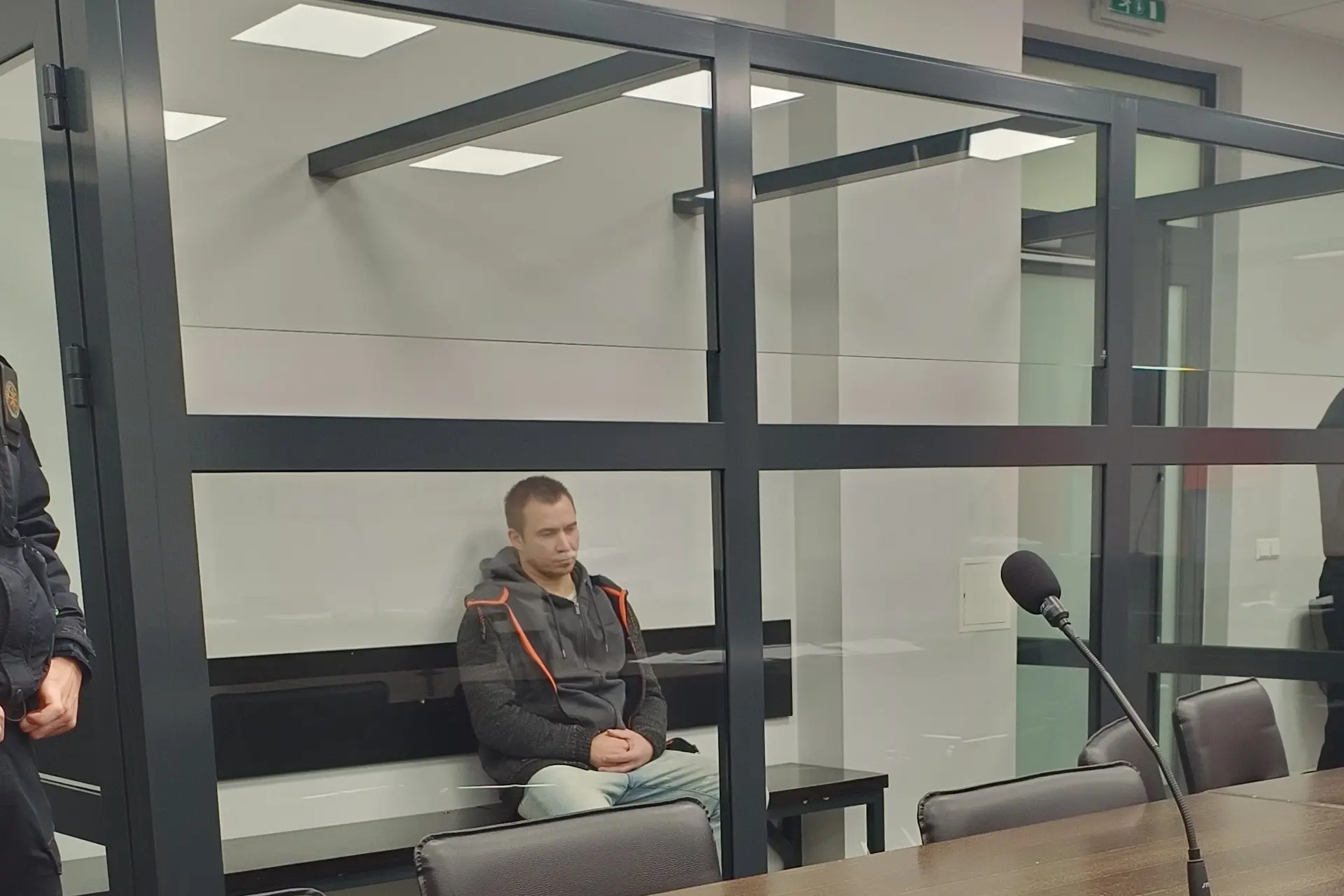 Karolis Rudžionis Kauno apygardos teisme (A. Znamerovskio nuotr.)