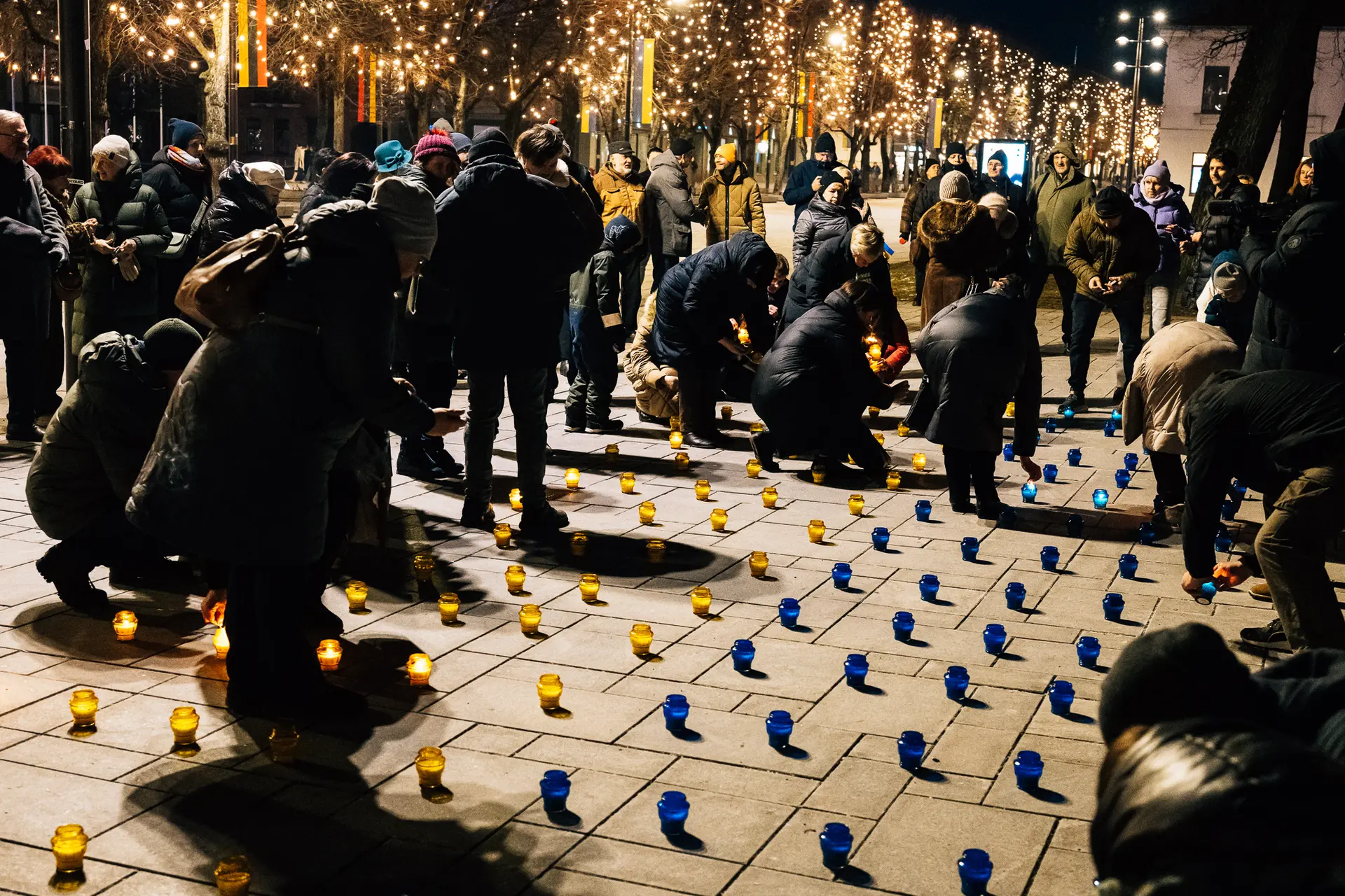 Kaune pagerbti žuvusieji Ukrainos laisvės gynėjai / M. Gineikos nuotr.