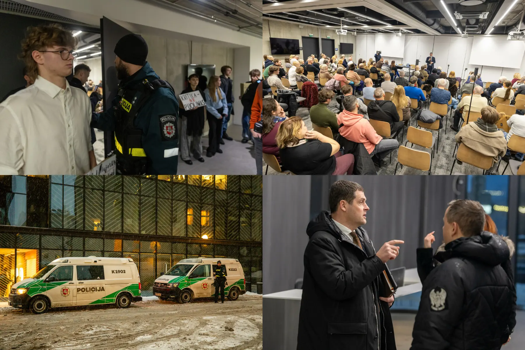 Po policijos akibrokšto – patikrinimas: vertinami jaunimą iš susitikimo išvariusių pareigūnų veiksmai