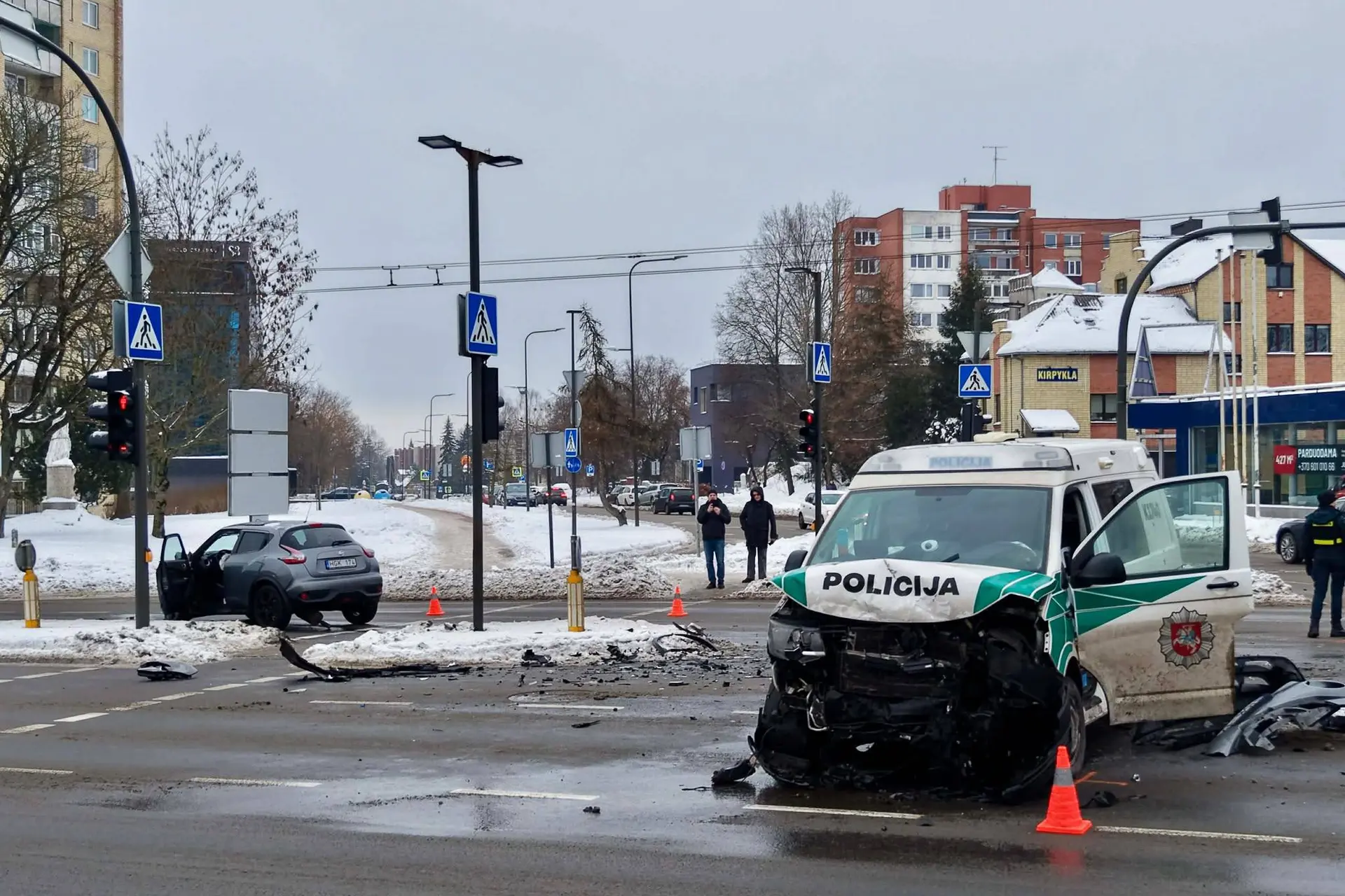 Avarija Taikos pr. – Studentų g. sankryžoje