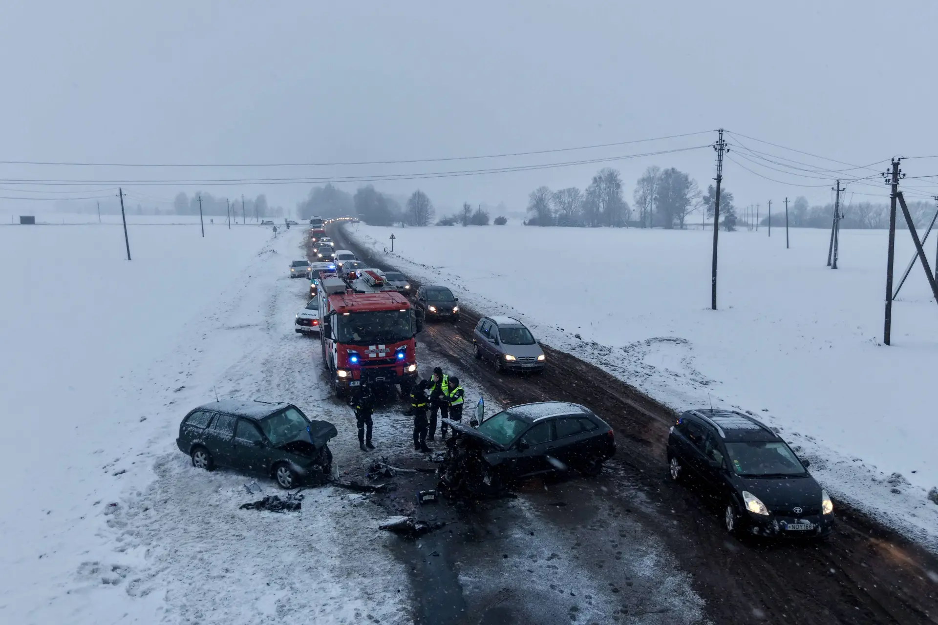 Smarki avarija Kaunas-Prienai kelyje: nusidriekė kilometrinės spūstys