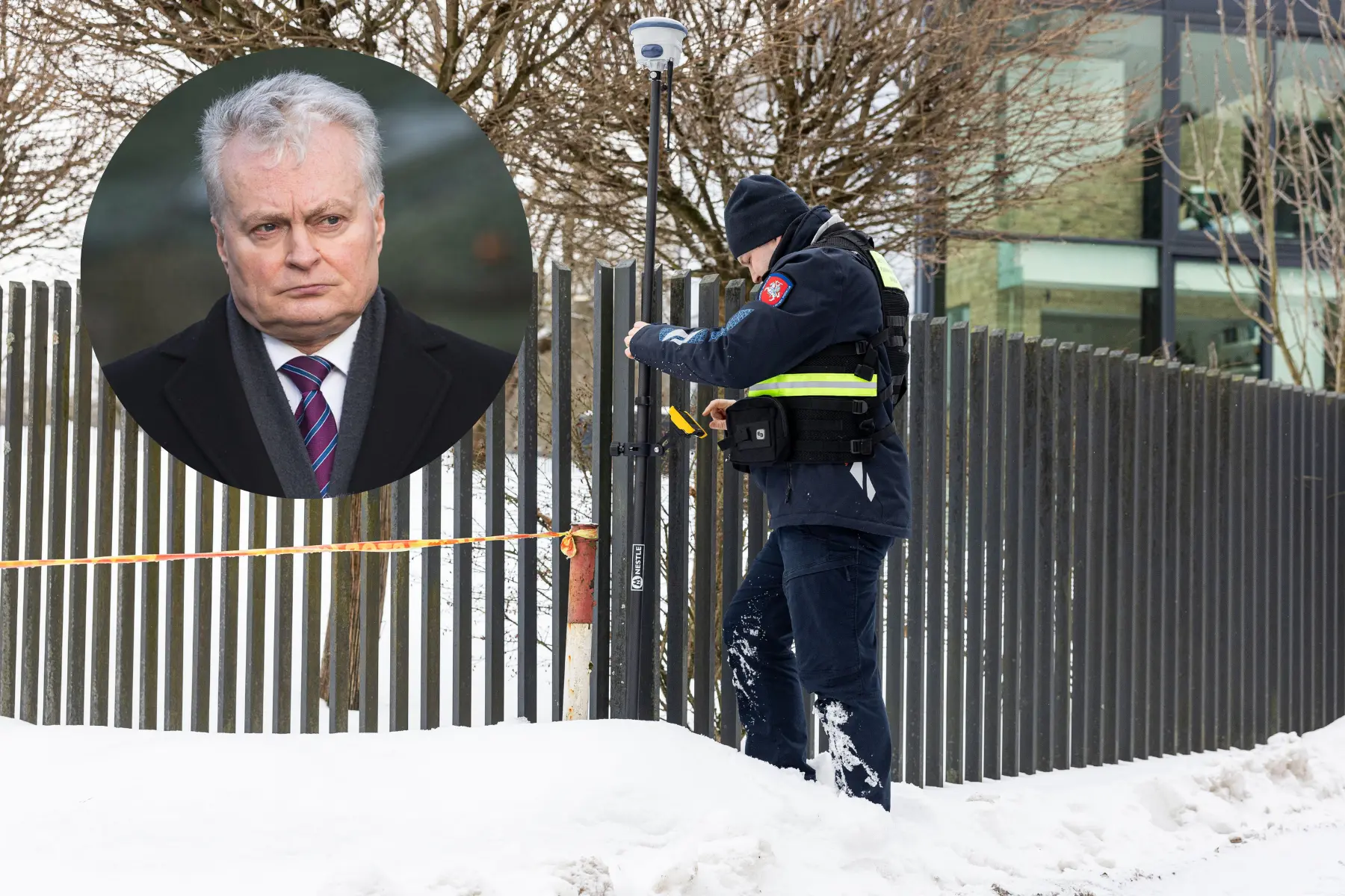 Statybos inspekcija tikrina tvorą prie prezidento G. Nausėdos namų