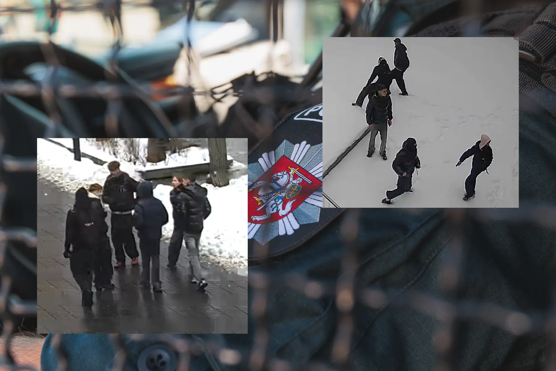 Policija aiškinasi, kas apgadino svetimą turtą / Kauno AVPK nuotr.