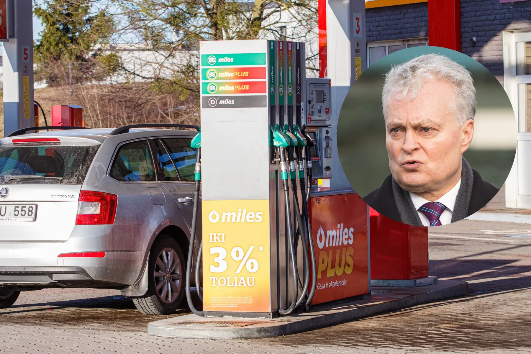 Prezidentas svarsto siūlyti degalų kainų lubas nustatinėti kasdien