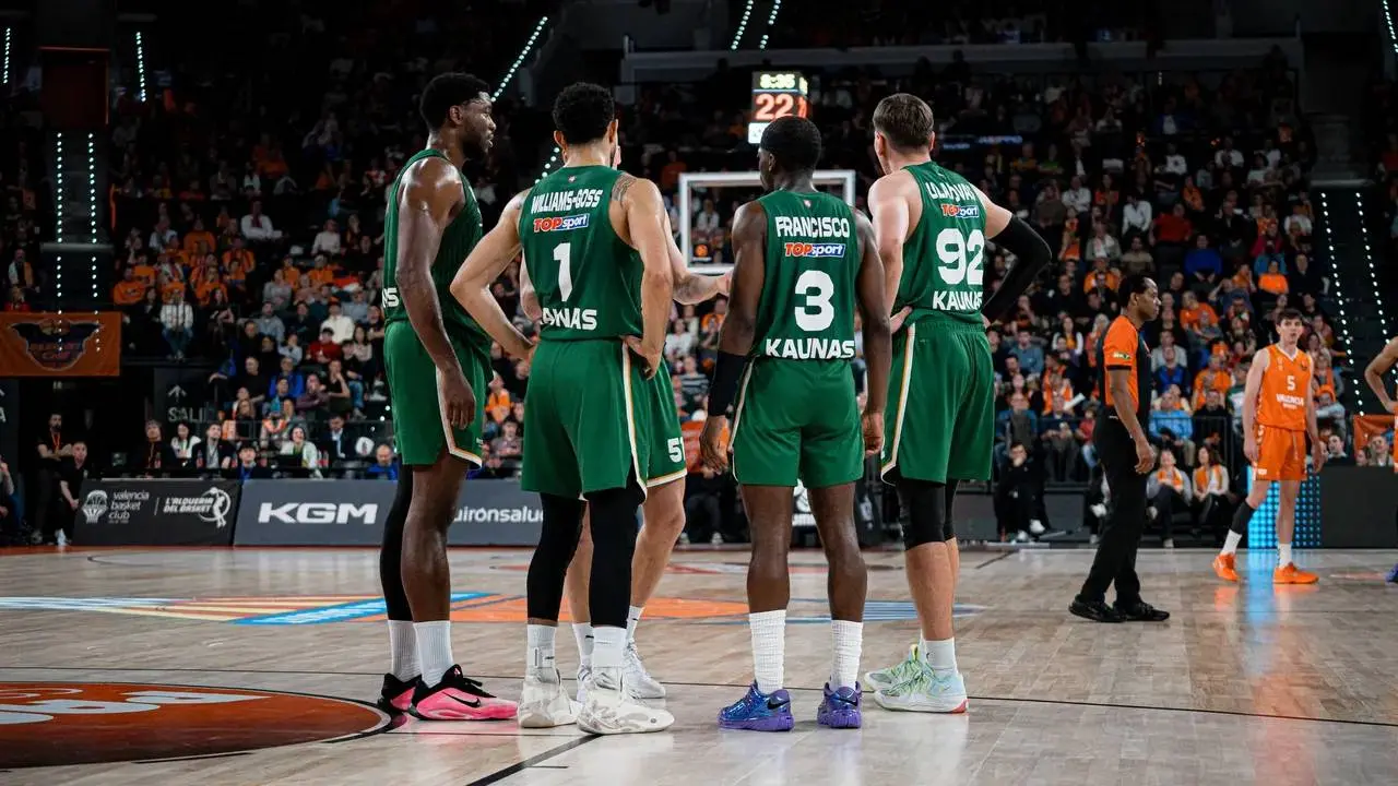 Į rungtynes grįžęs „Žalgiris“ pralaimėjo paskutinės minutės dramą Valensijoje