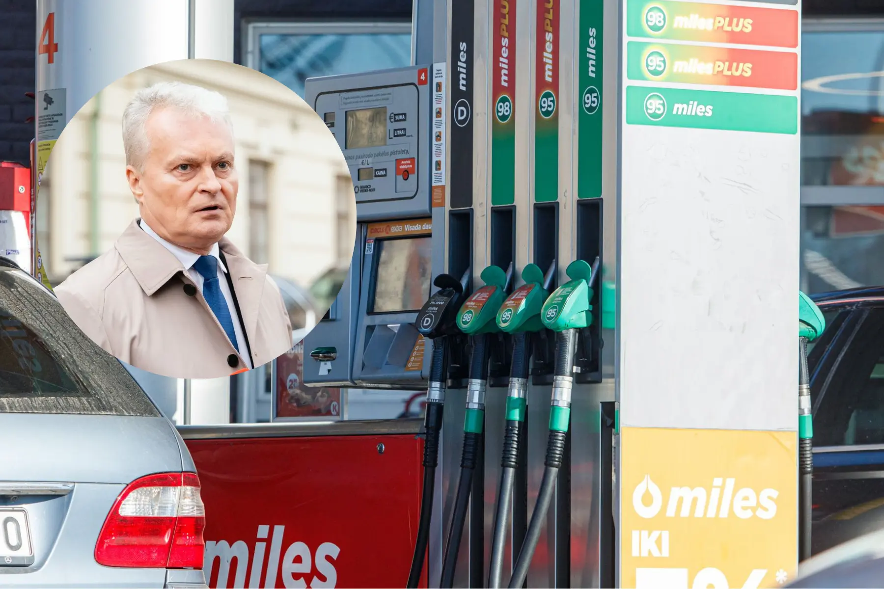 Prezidentas siūlo įvesti kasdienes degalų kainų lubas