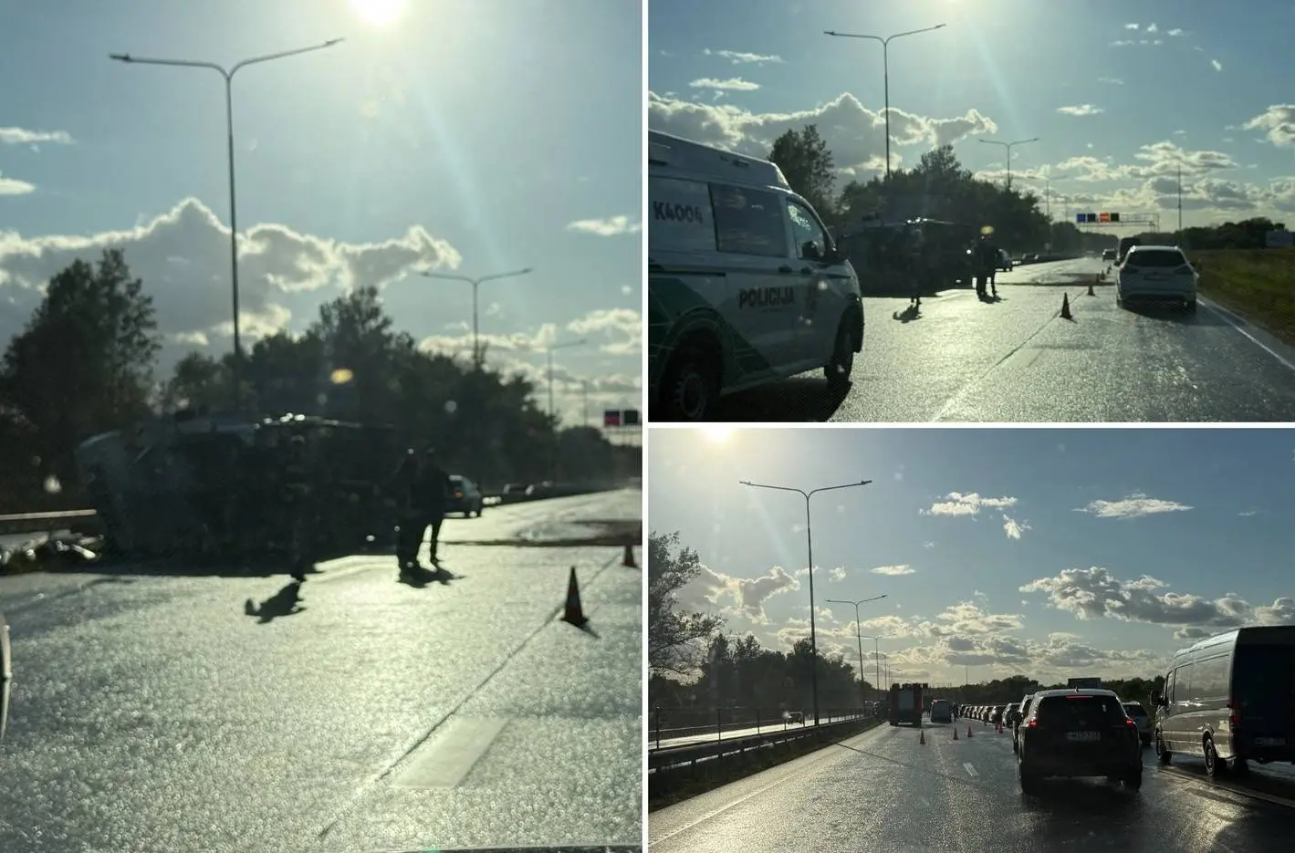 Avarija A1 kelyje
