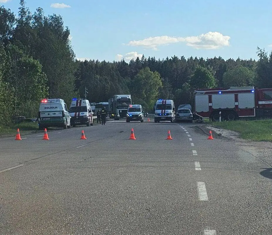 Avarija ties Prienų žiedu / "Kas vyksta Kaune" grupės nuotr.