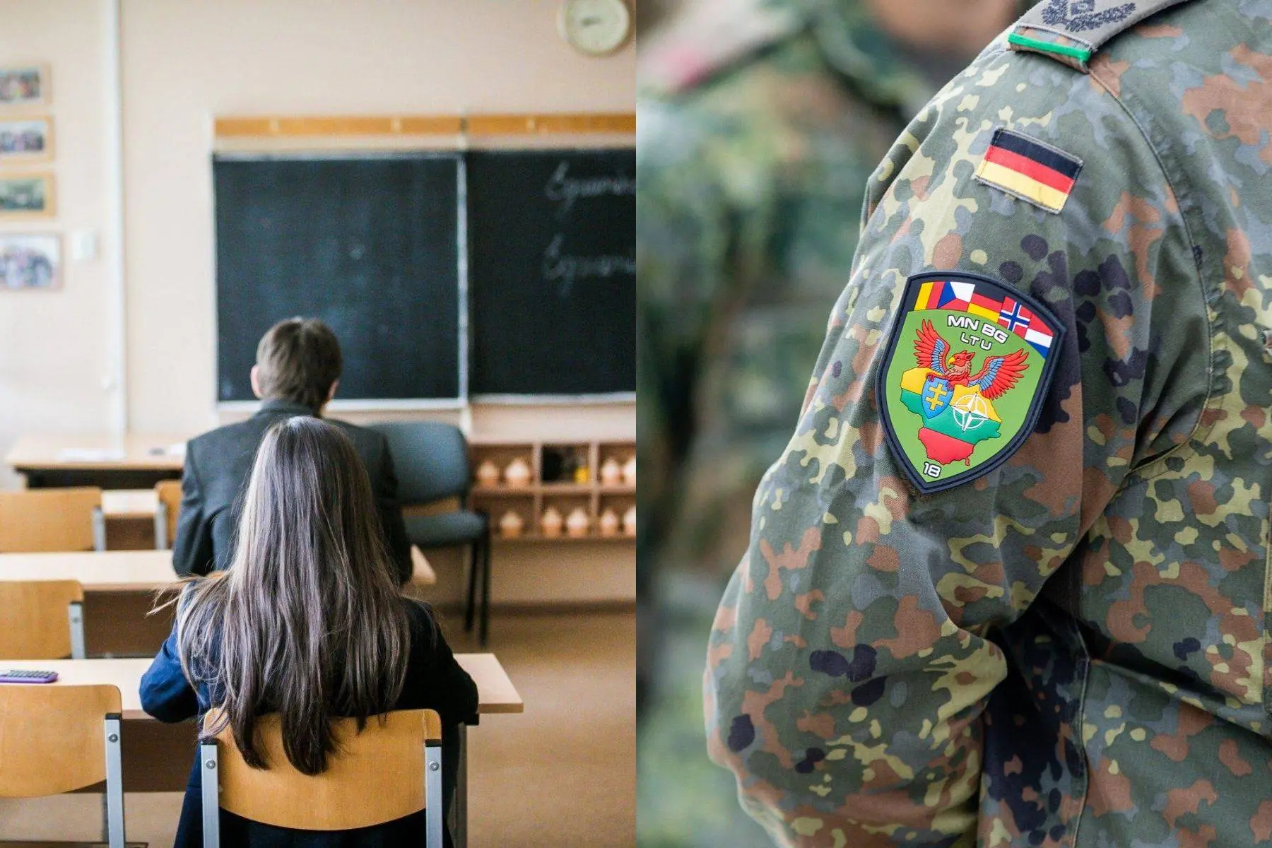 Mokykla, Vokietijos kariai