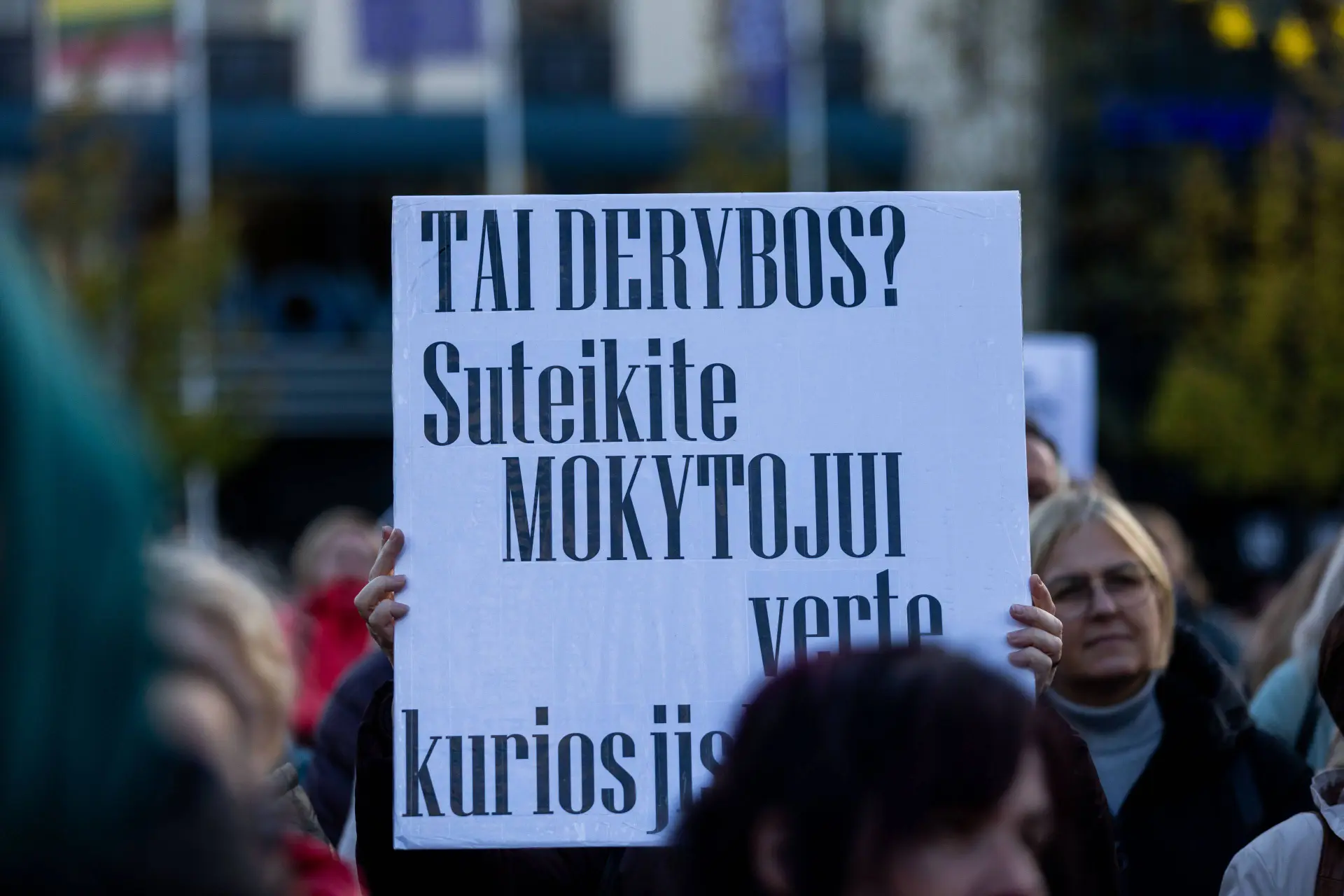 Mokytojų streikas, protestas