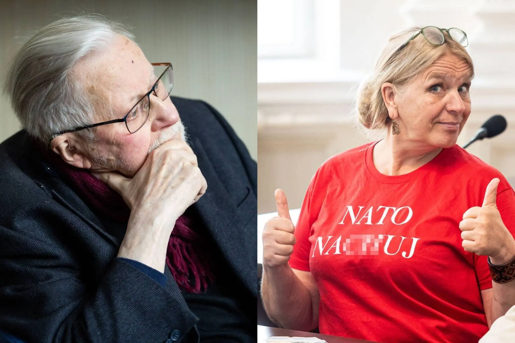 Vytautas Landsbergis, Erika Švenčionienė / ELTOS ir BNS nuotr.