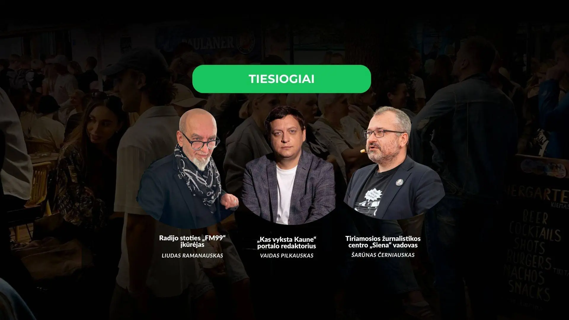 TIESIOGIAI | Černiauskas, Pilkauskas ir Ramanauskas apie miesto žiniasklaidą, skaidrumą ir visuomenės teisę žinoti