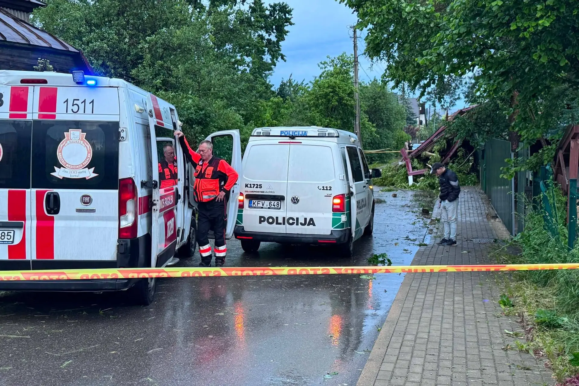 Audros padariniai Aleksote